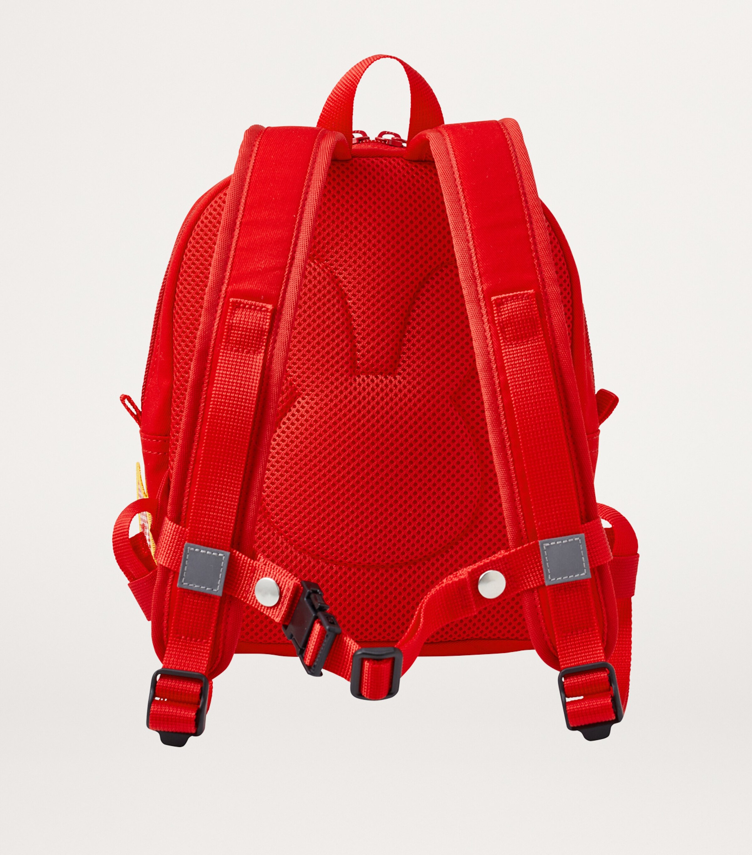 Miki House Red Patch-Detail Backpack | Harrods ZM display picture 1
