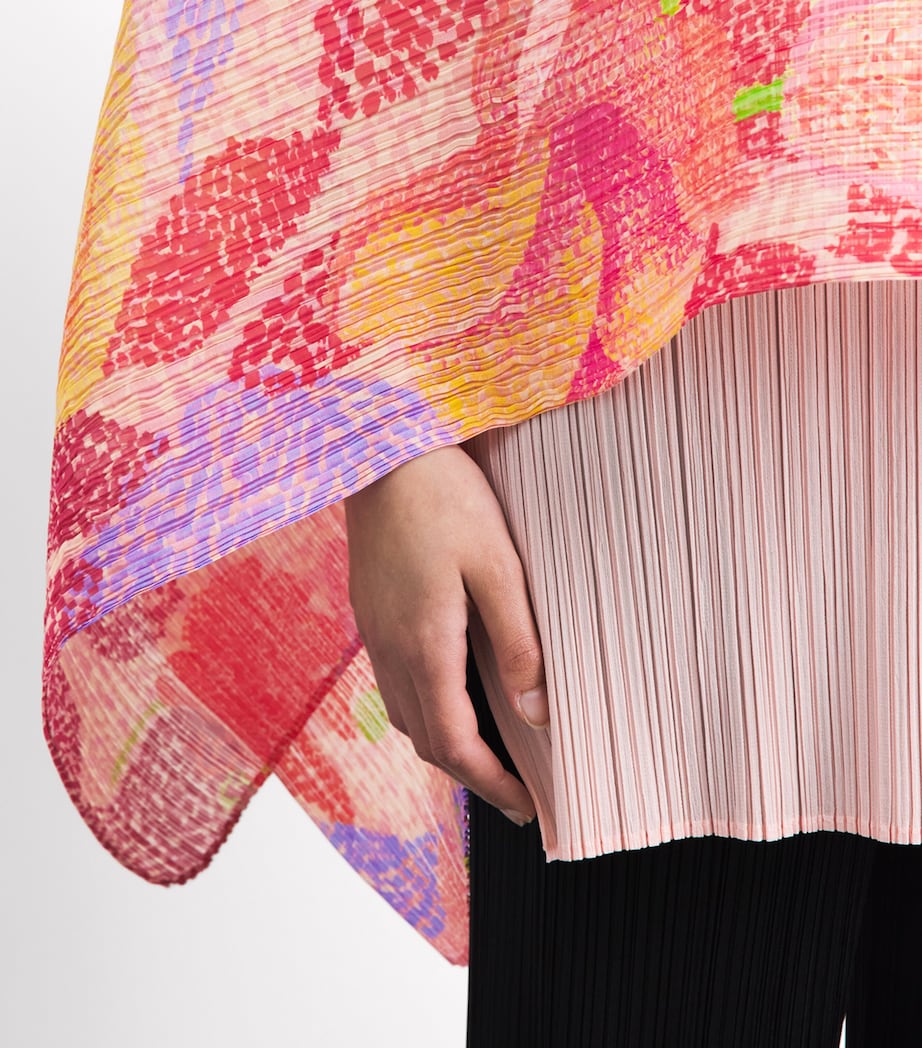 Pleats Please Issey Miyake Womens Pleated Foggy Forest Madame-T Pink Image 3