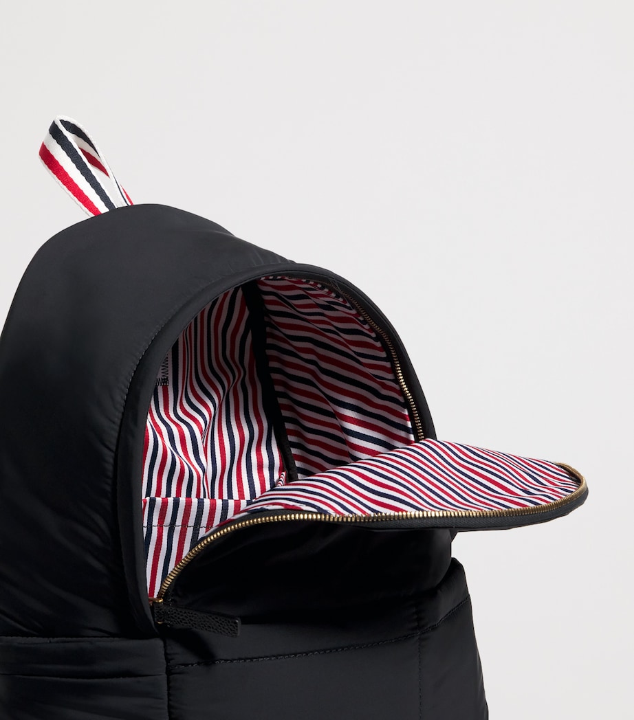 Twill Multi-Pocket Backpack BLACK Image 3