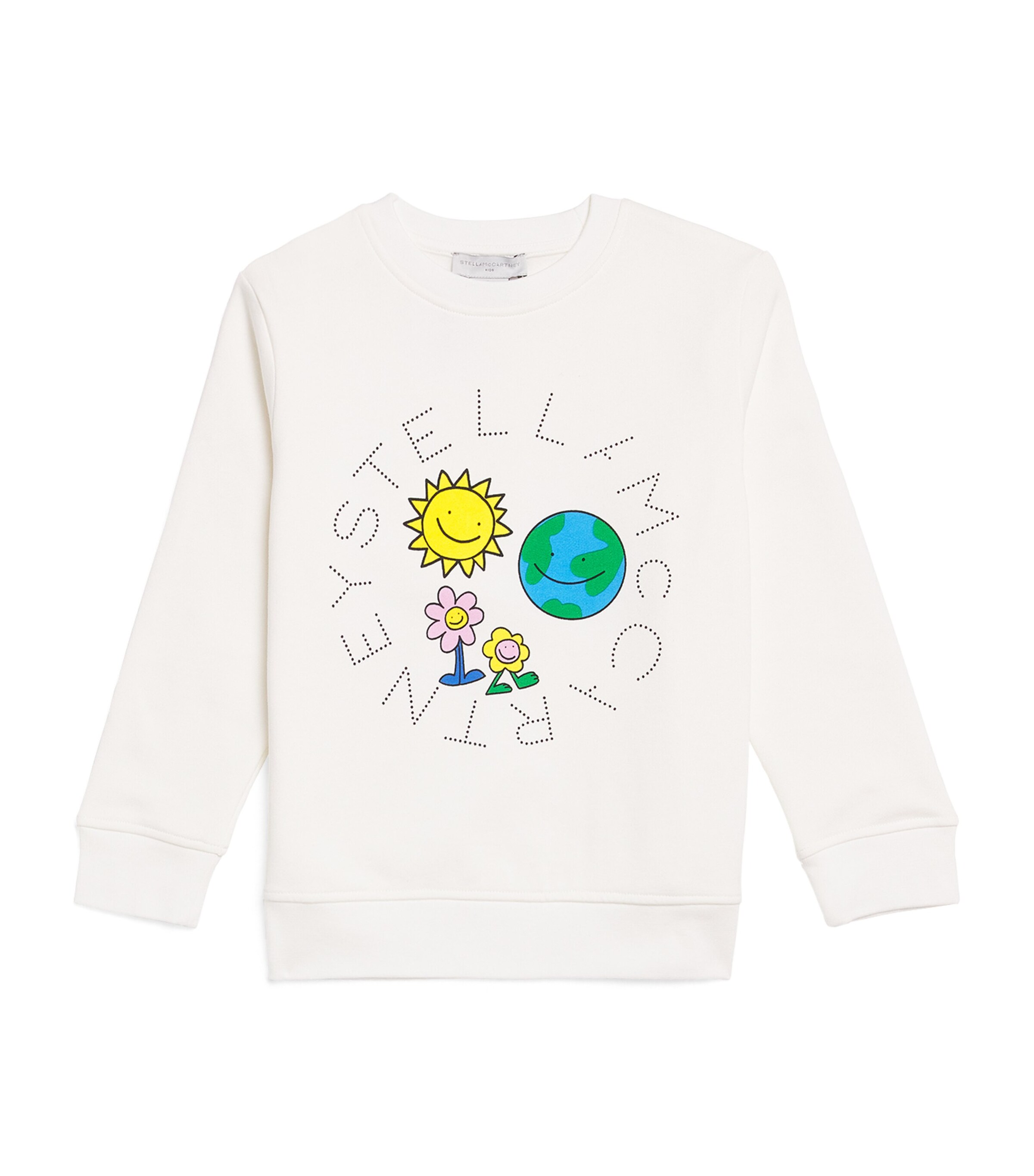 Stella McCartney Kids Cotton Earth Friends Sweatshirt (3-14+ Years) | Girls Clothing | Sweatshirts & Hoodies | Designers | Stella Mccartney | Hoodies & Sweatshirts