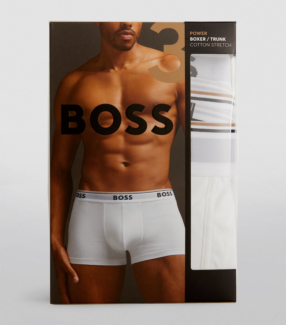 BOSS Mens Stretch-Cotton Power Trunks (Pack of 3) Image 4