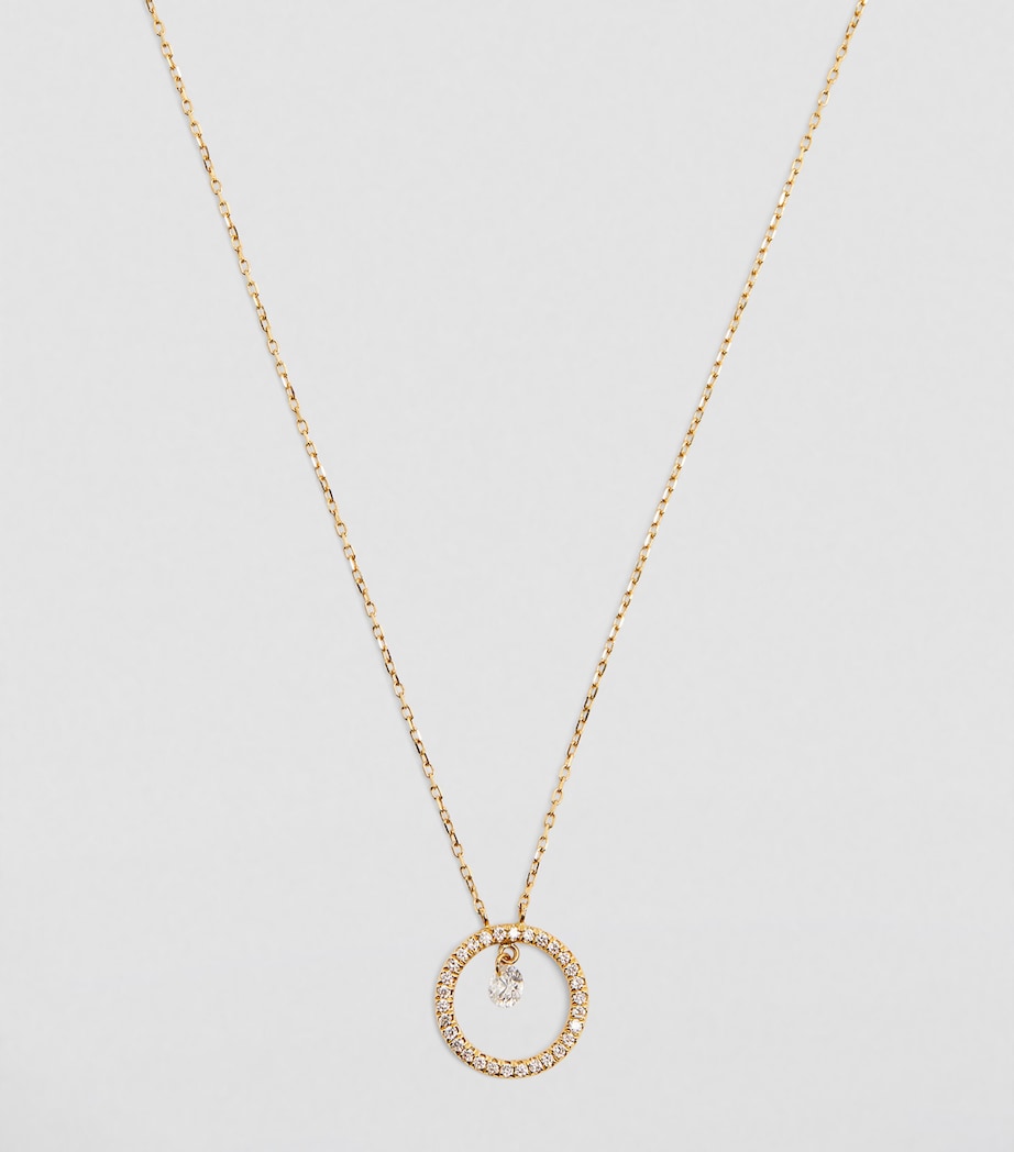 Yellow Gold and Diamond Commic Strip Necklace GOLD Image 2