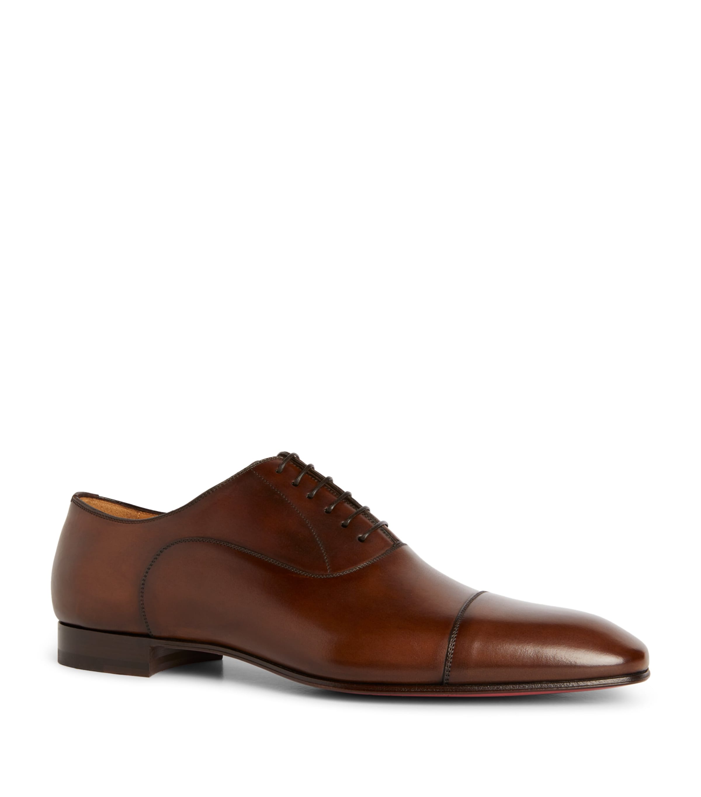 Shop Christian Louboutin Greggo Oxford Shoes In Brown