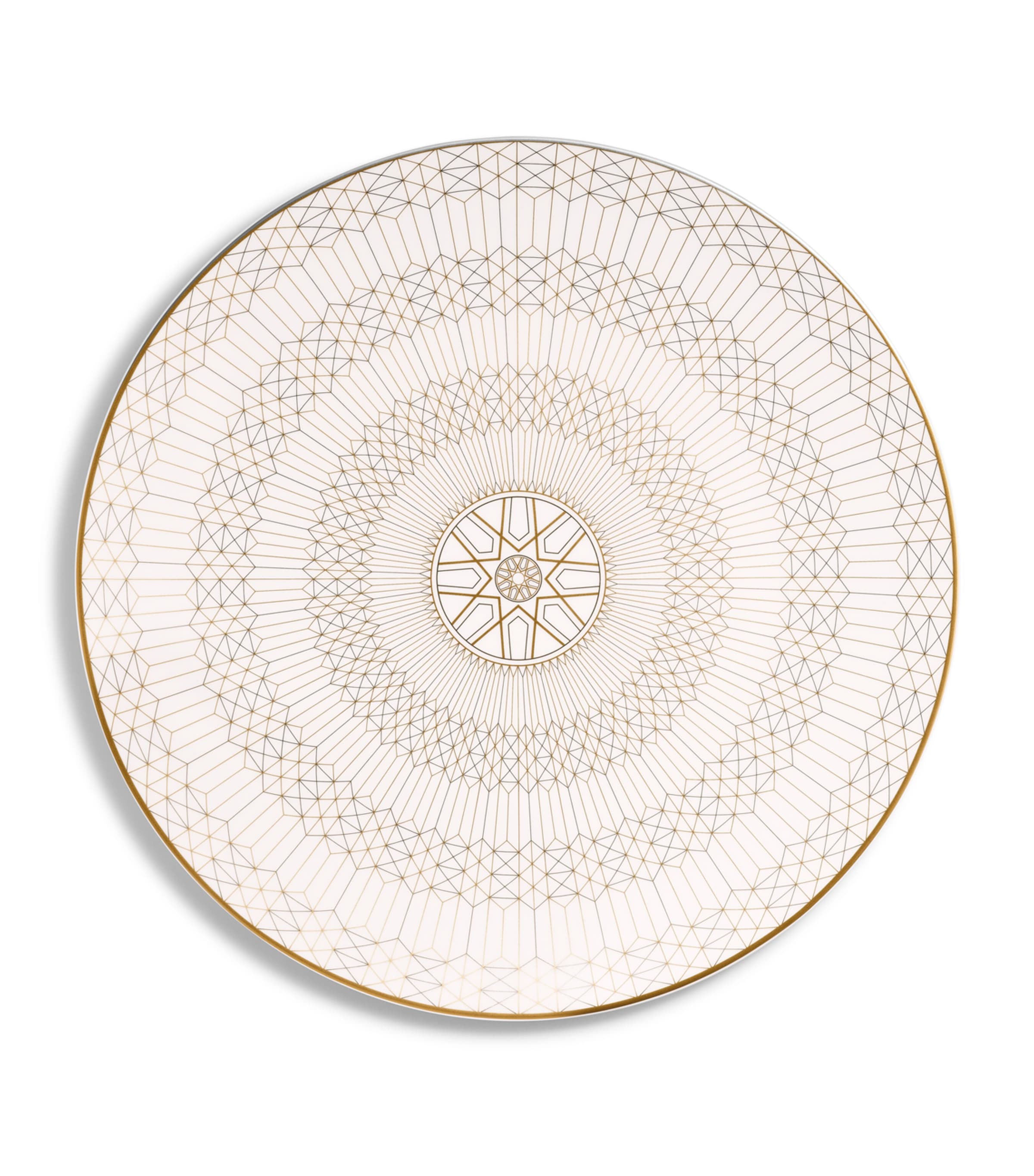 Baccarat Arcadia Gold Show Plate In Clear