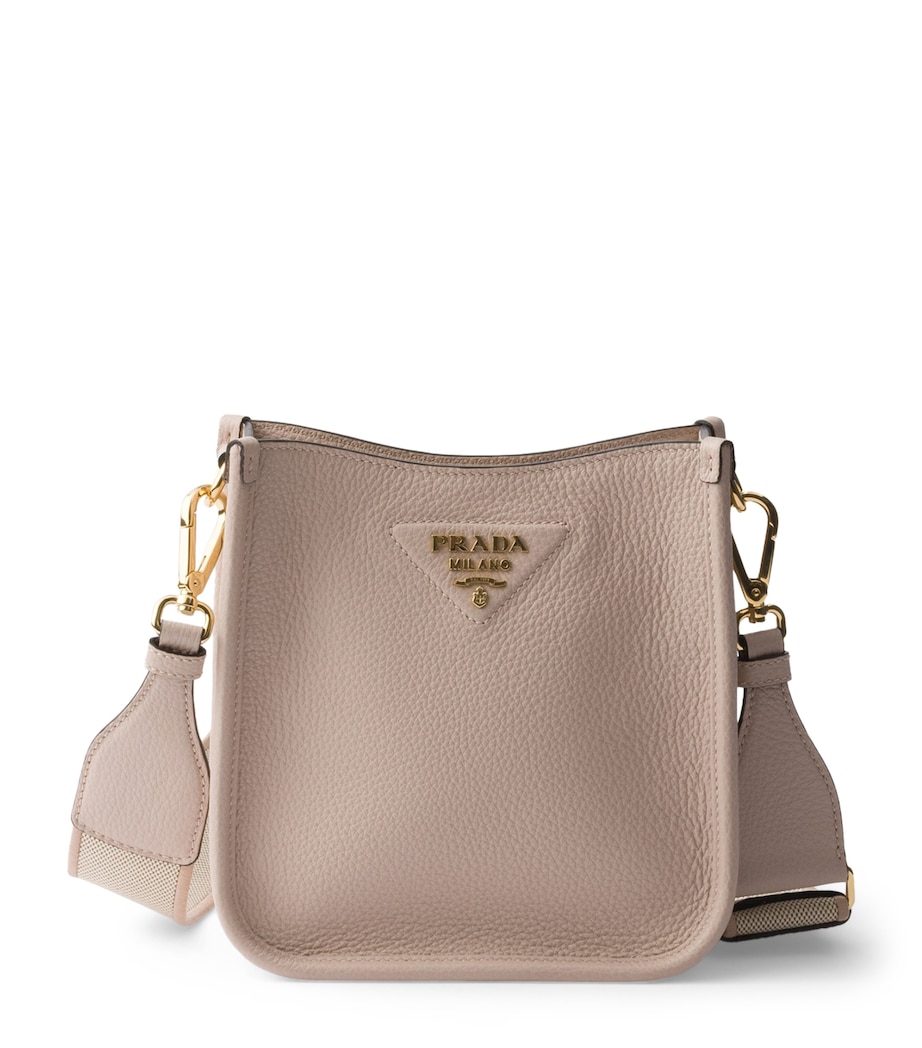 Prada Mini Leather Shoulder Bag Powder Image 1