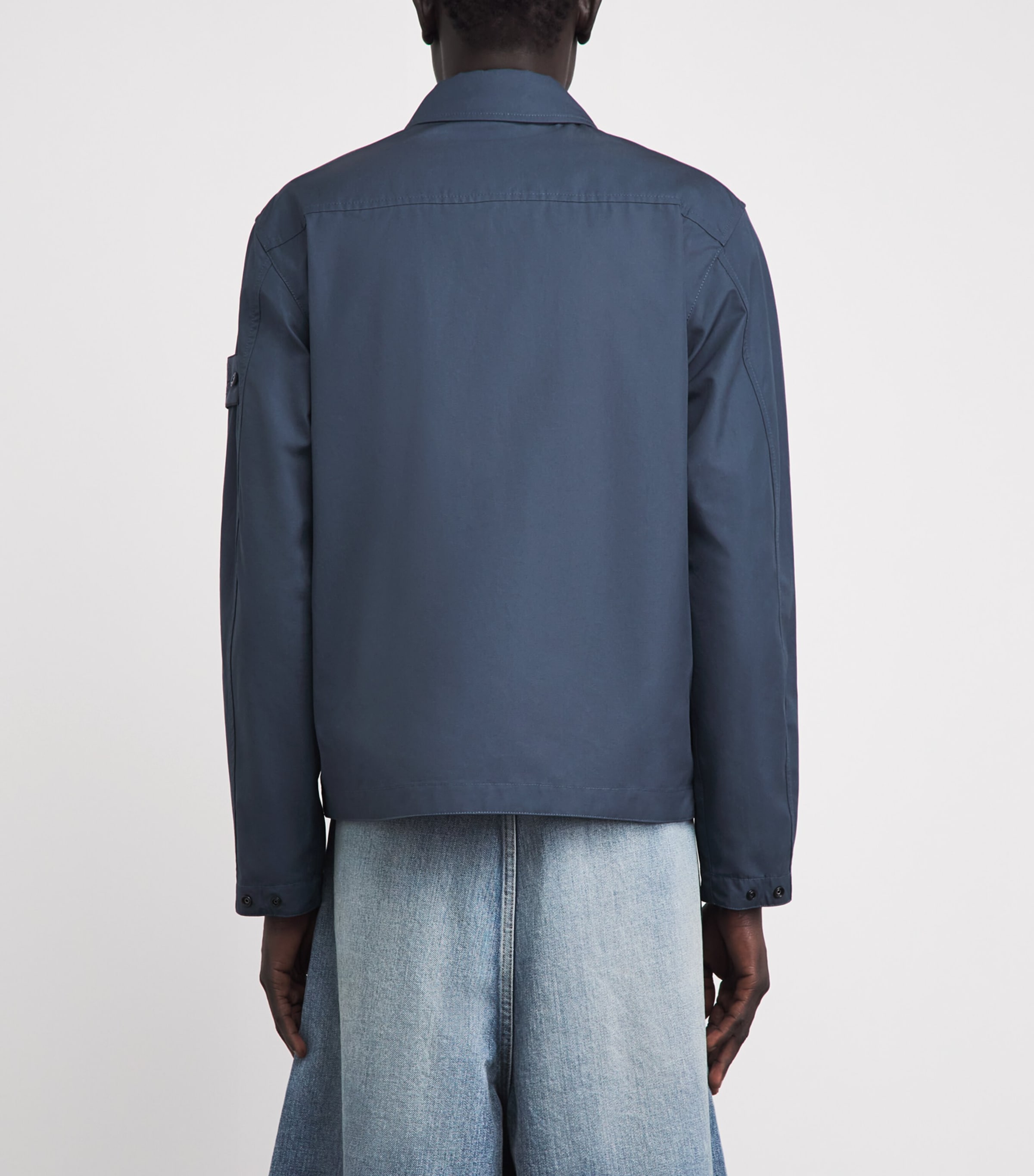 Stone Island Mens Cotton Canvas Ghost Overshirt Image 5