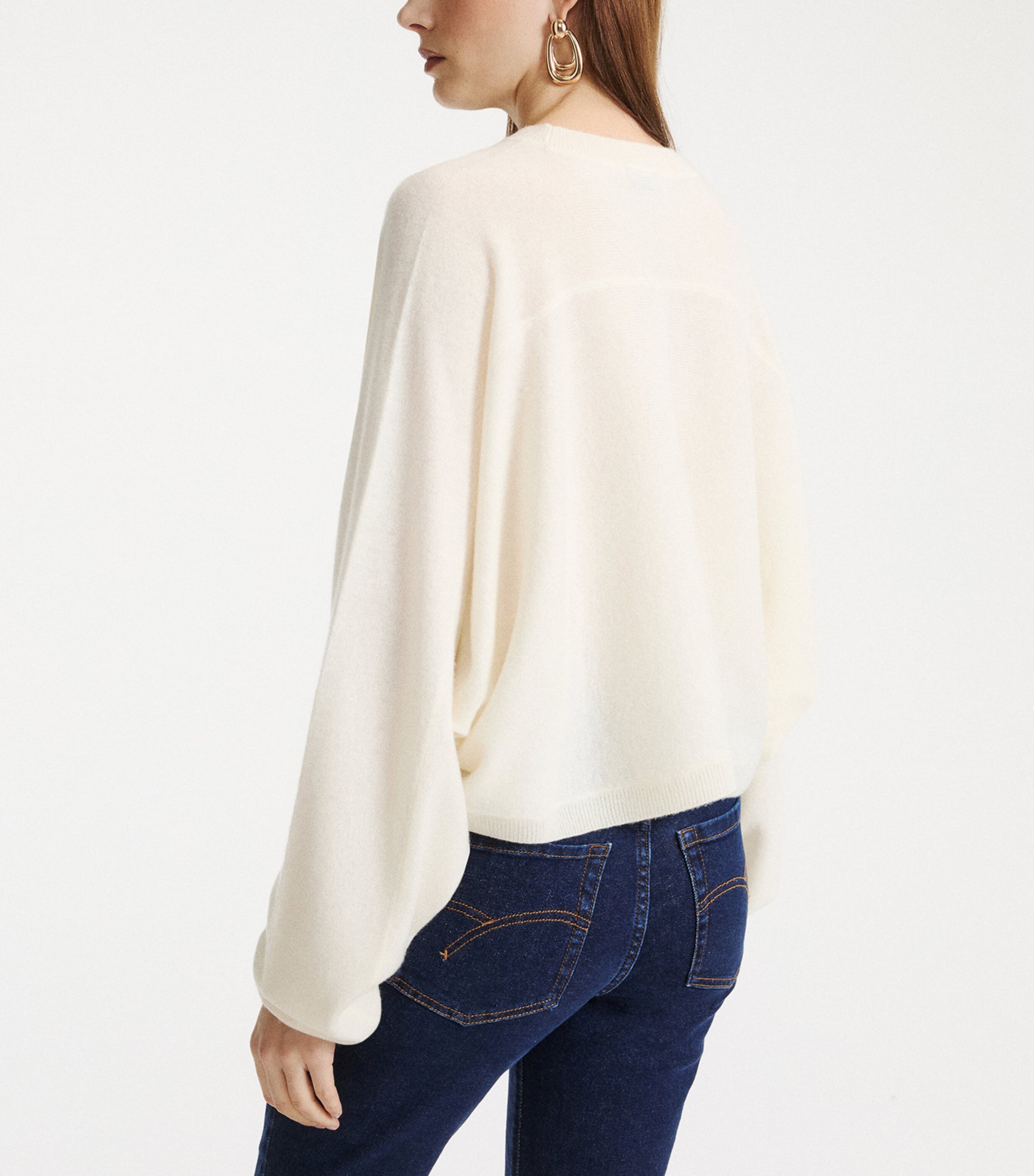 Marella Womens Cashmere Sweater Cream Image 3