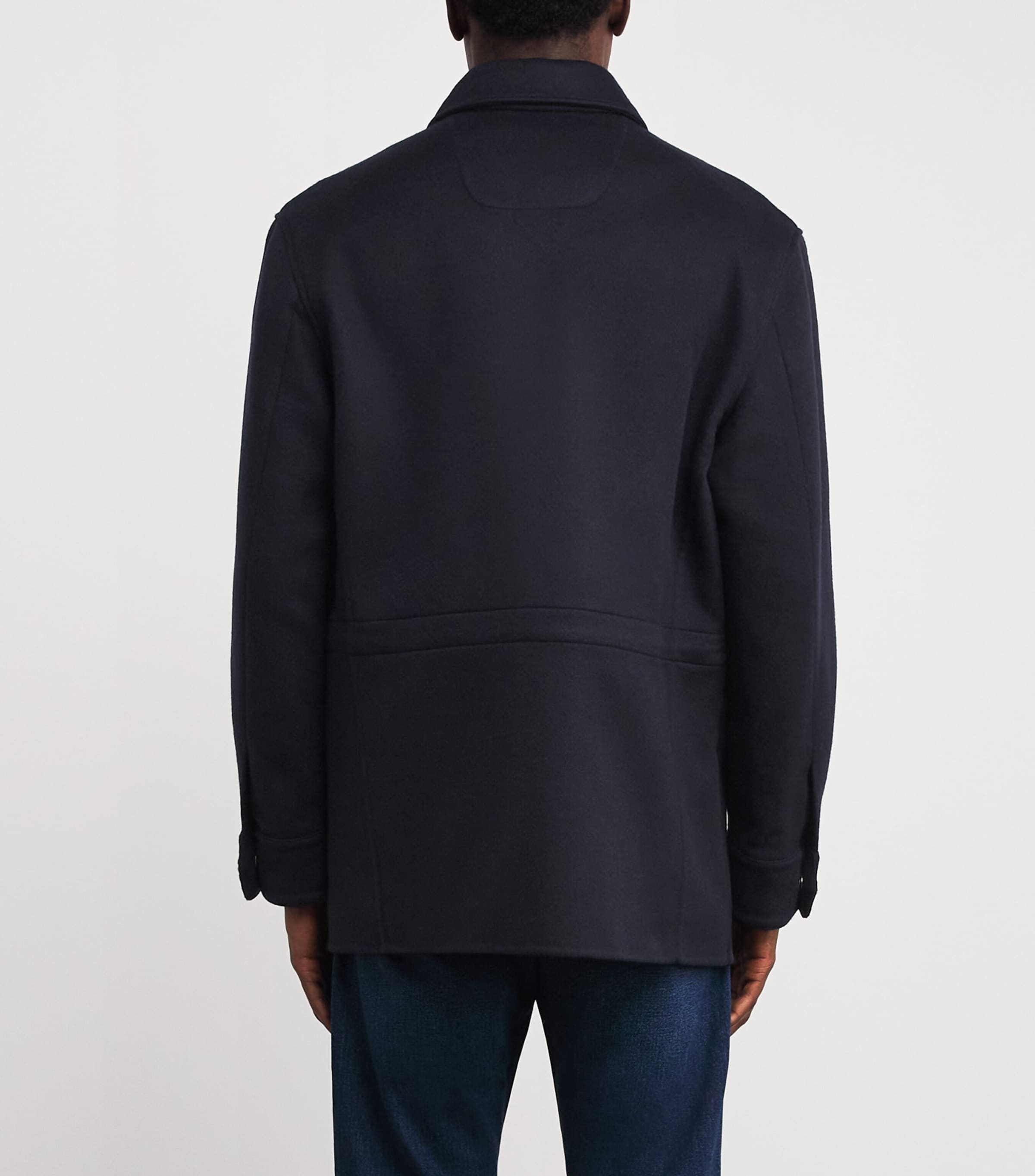 Ralph Lauren Purple Label Mens Wool-Cashmere Ripley Jacket Clscs Chairman Navy Image 4