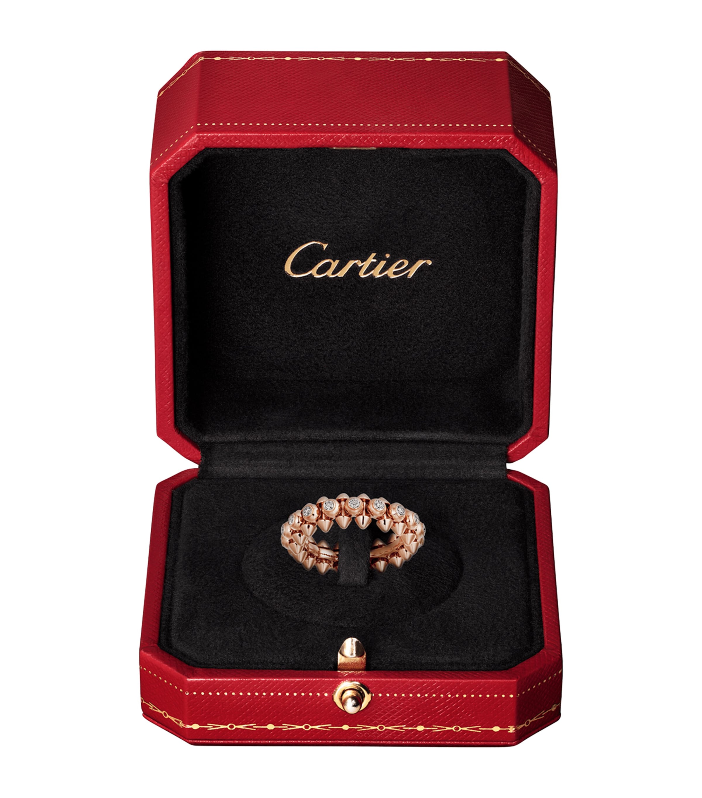 Rose Gold and Diamond Clash de Cartier Ring ROSE GOLD Image 3