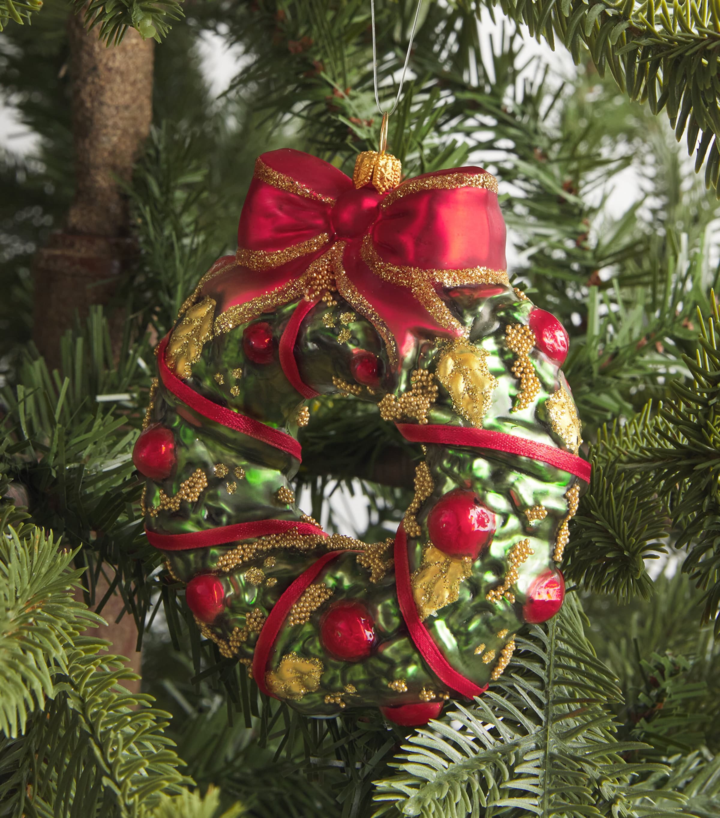 Harrods Wreath Tree Decoration Image 2