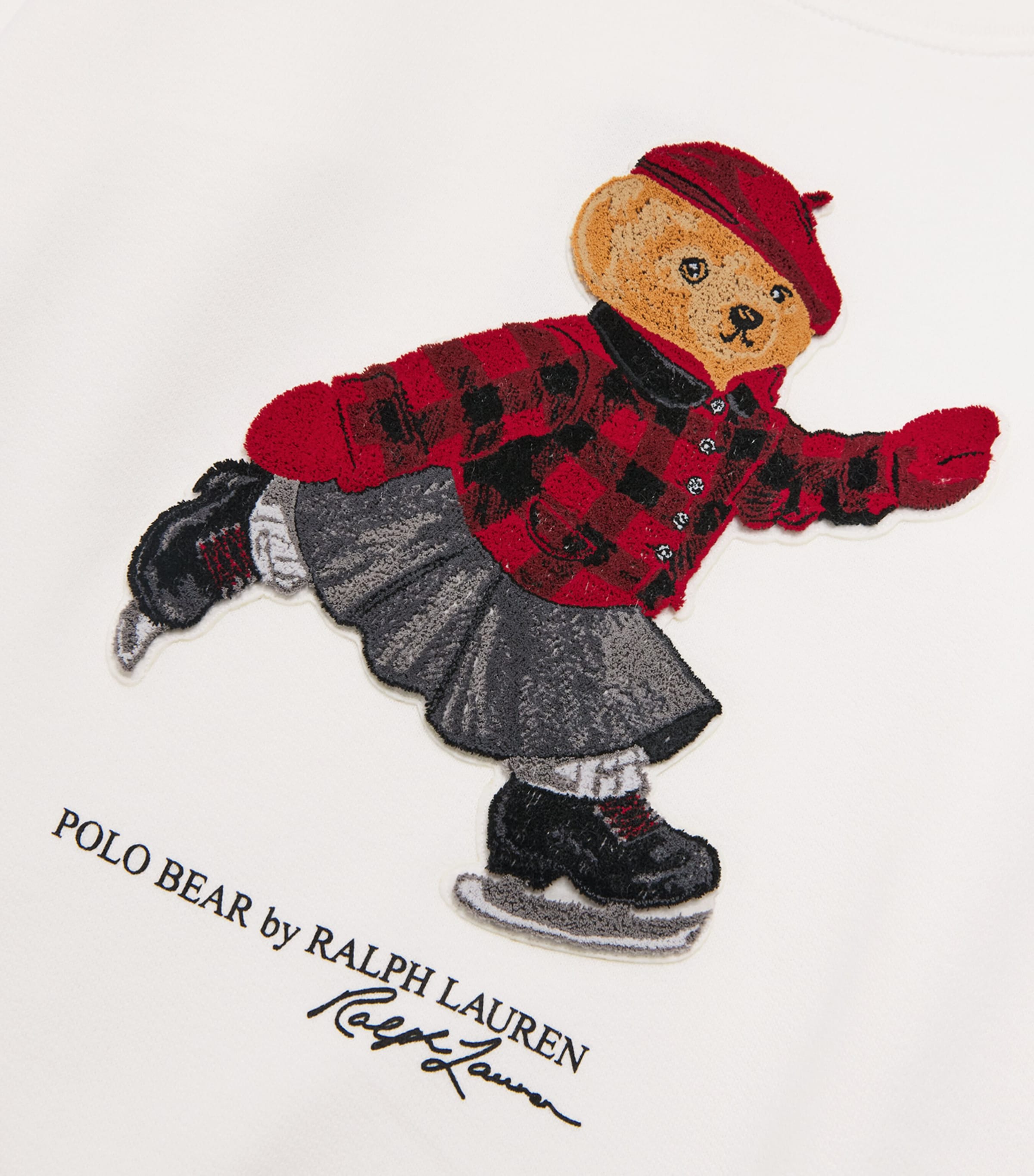 Cotton-Blend Polo Bear Sweater (2-6 Years) CREAM Image 3