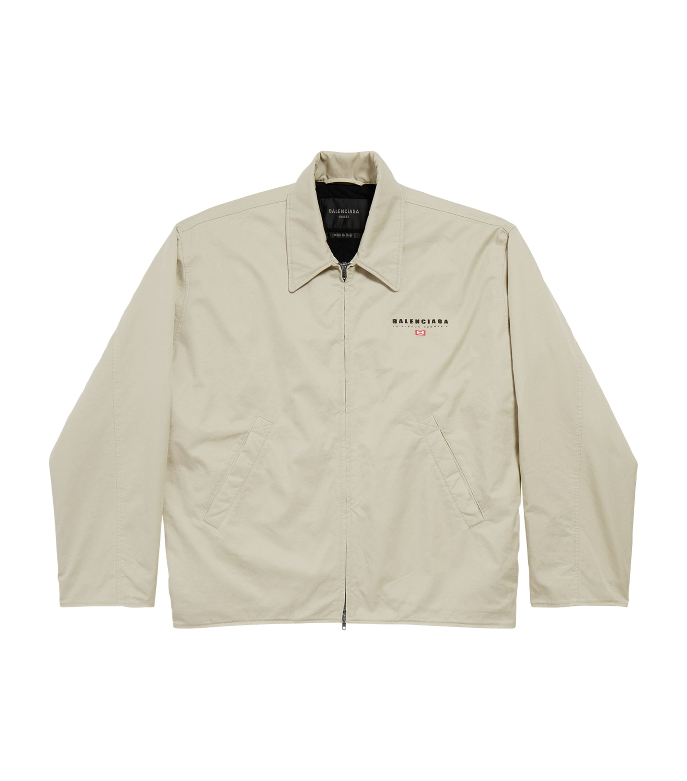 Balenciaga Cotton Zip-up Jacket In Red