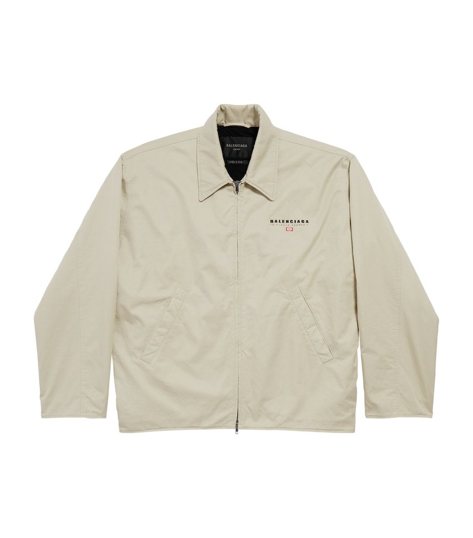 Balenciaga Mens Cotton Zip-Up Jacket Image 1