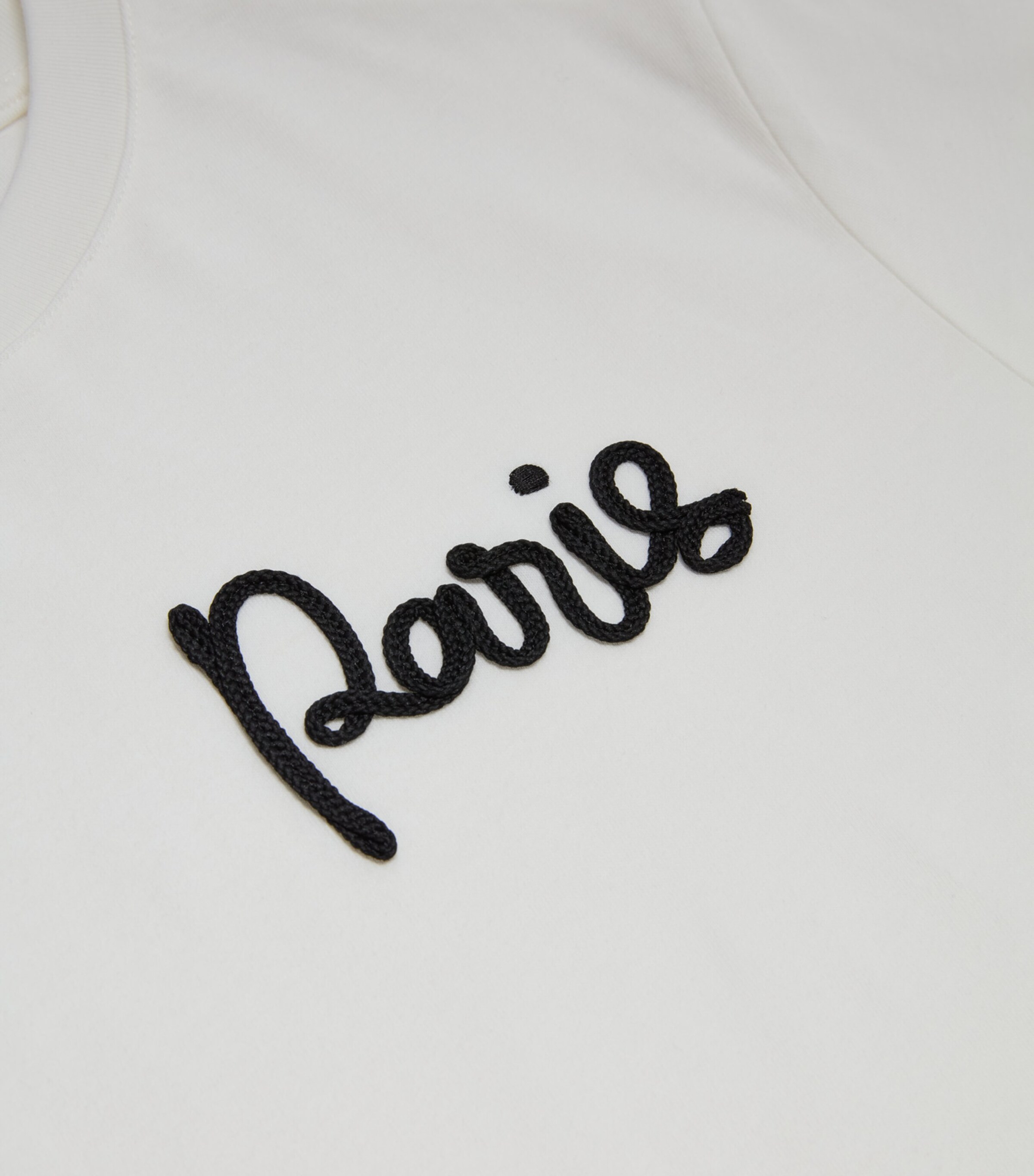 Paris Embroidery T-Shirt WHITE Image 2