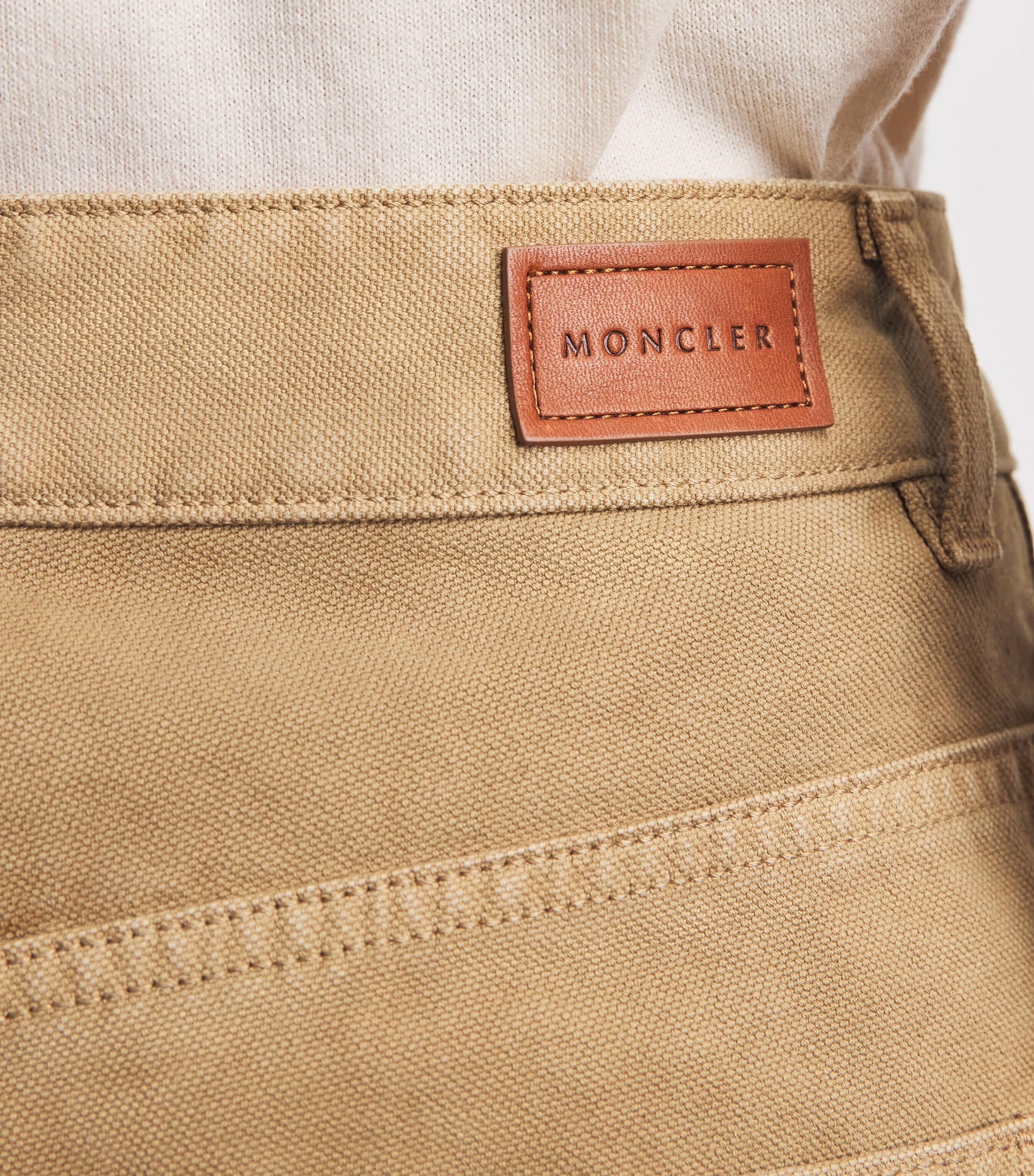 Moncler Cotton Canvas Straight Trousers Image 3