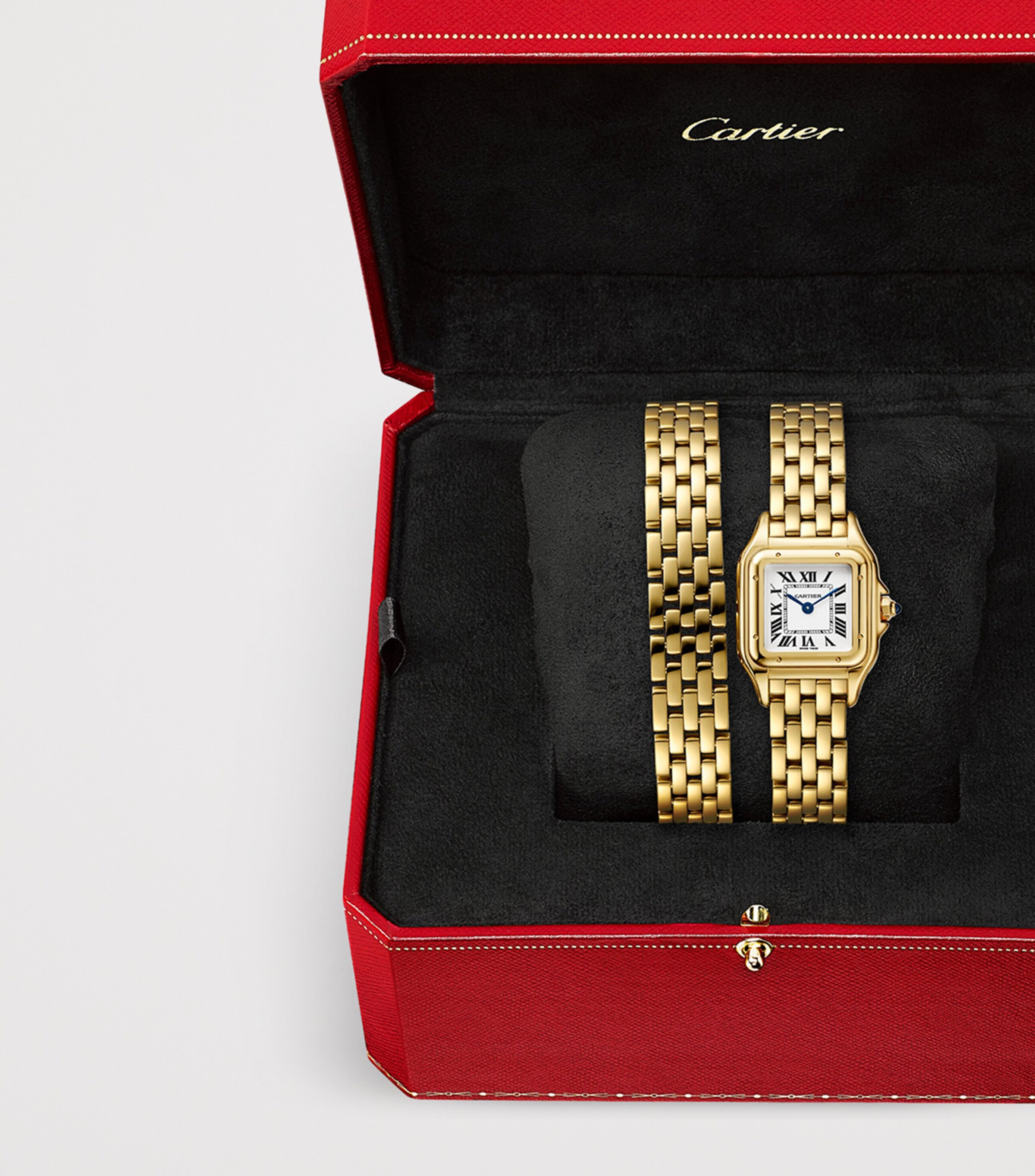 Cartier Small Yellow Gold Panthère de Cartier Loop Watch 23mm Silvered Image 3