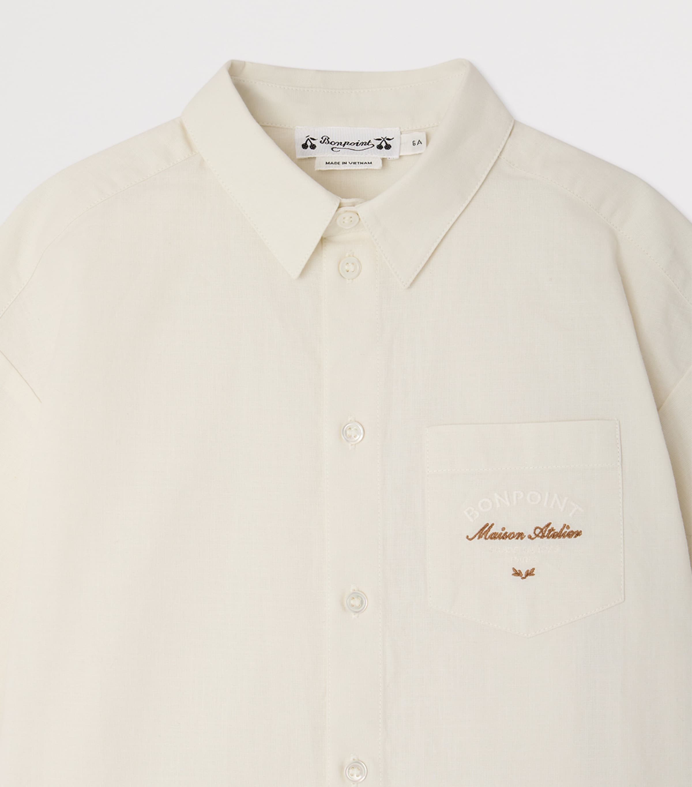 Cotton Logo Shirt (10-14 Years) BLANC LAIT Image 3