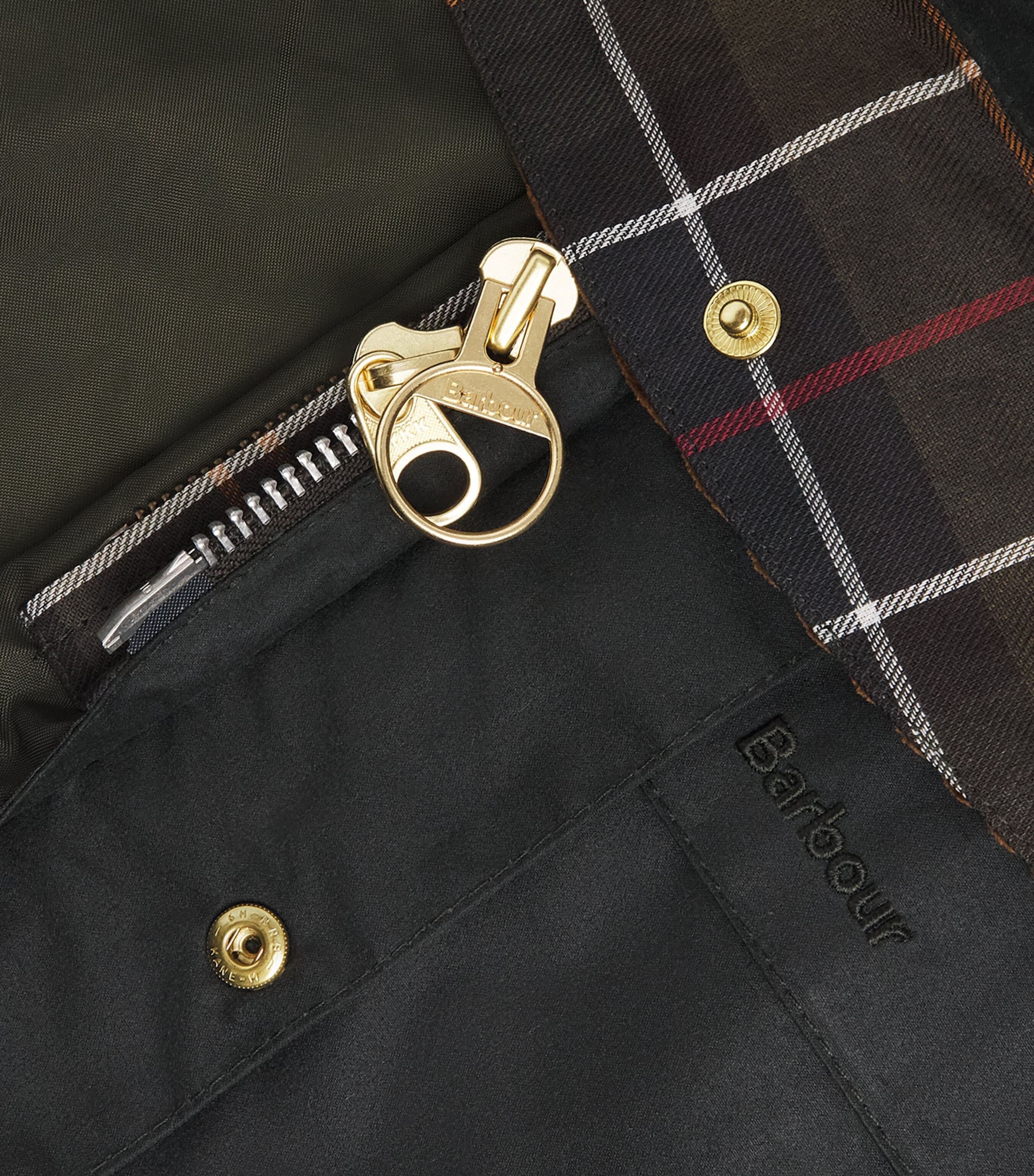 Barbour Mens Waxed Cotton Icons Ashby Sage Image 7