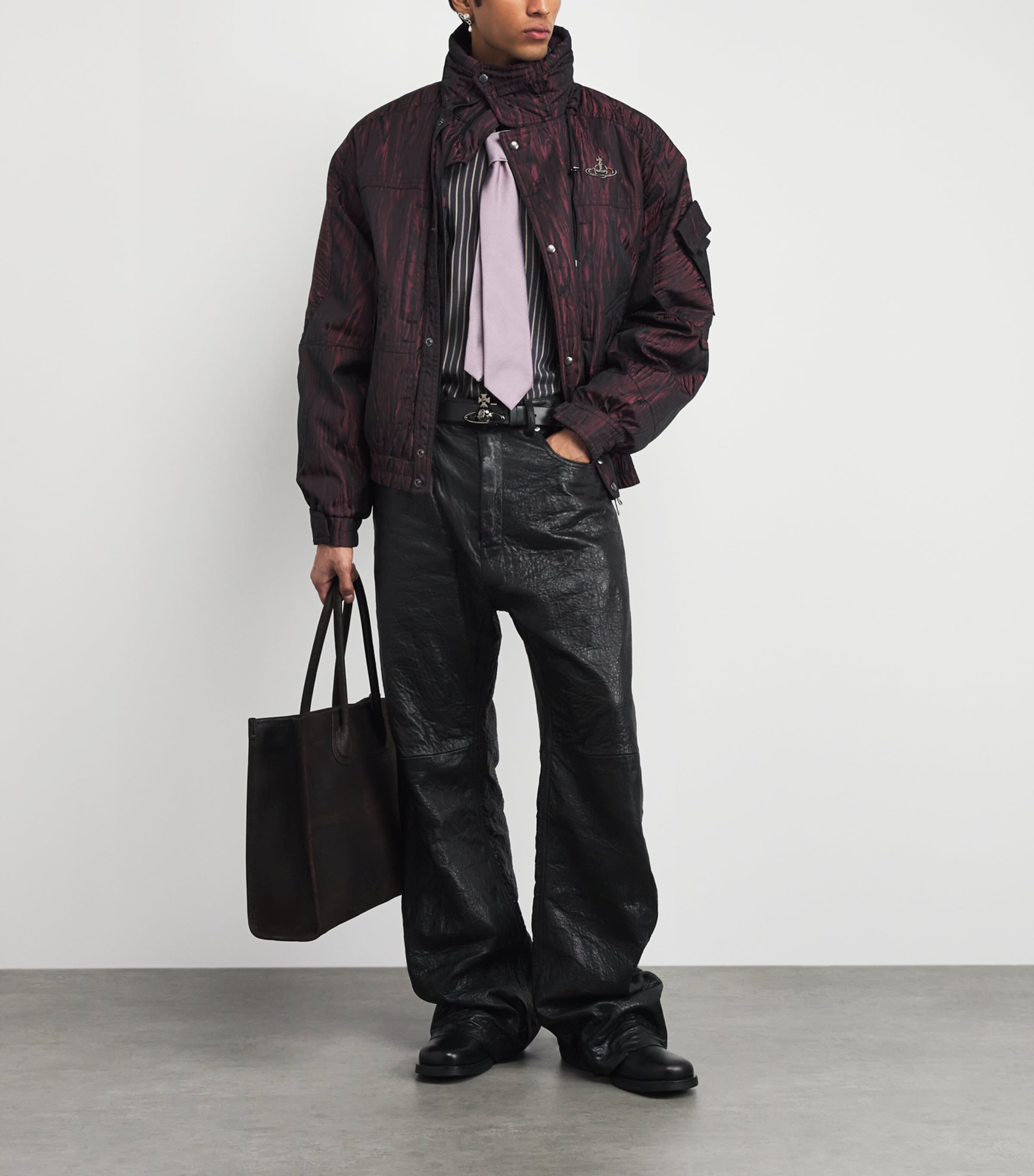 Vivienne Westwood Leather Orb Belt Black Image 2
