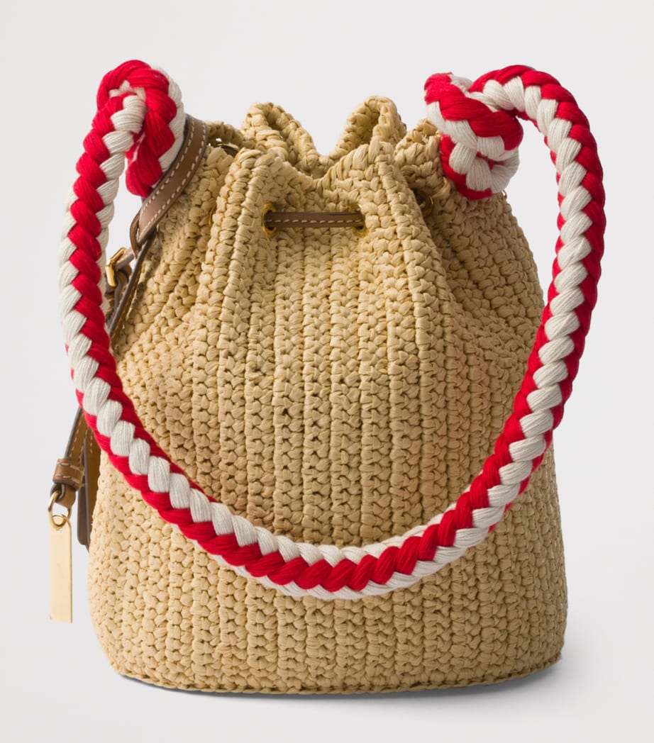 Prada Mini Crochet Bucket Bag Image 3