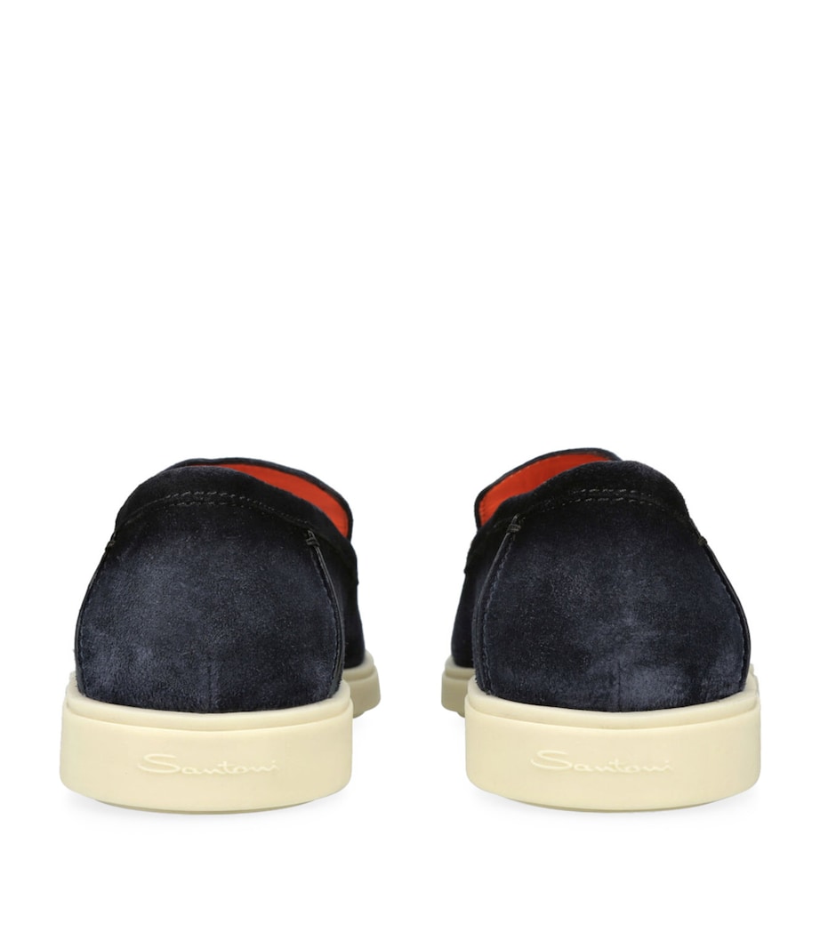 Suede Detroit Low-Top Loafers NAVY Image 2