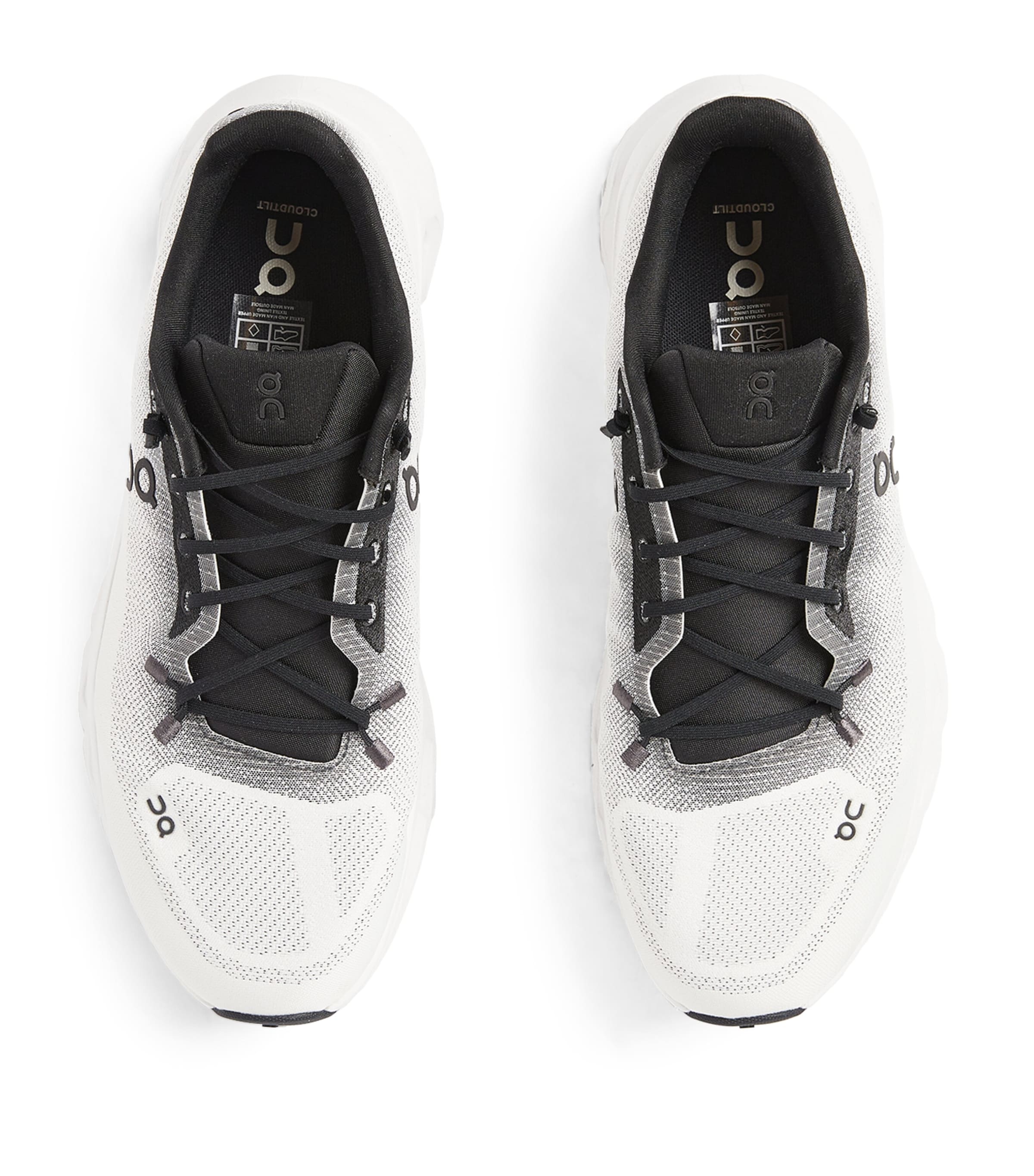 On Mens Cloudtilt Trainers Black | Ivory Image 2