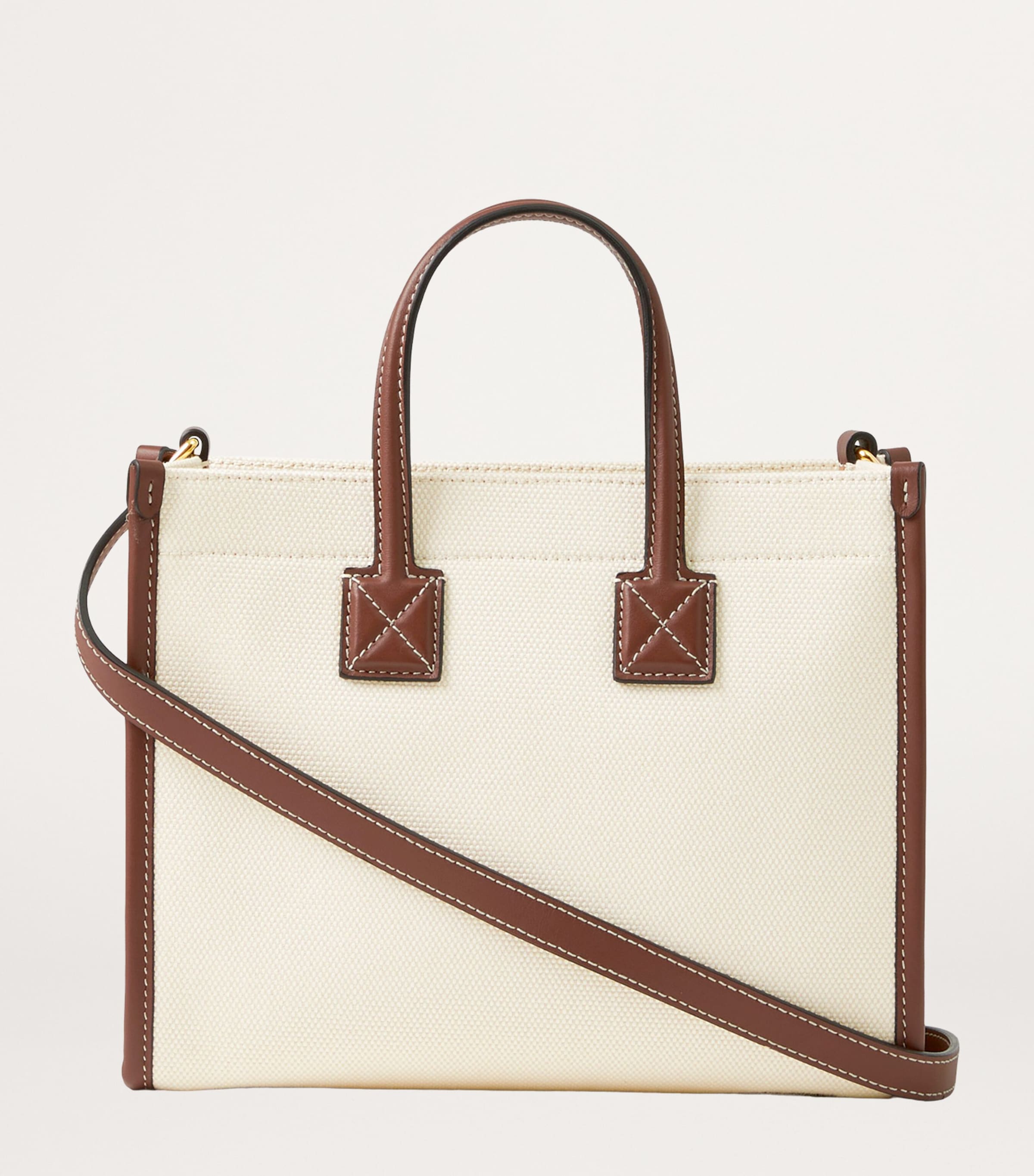 Mini Canvas Tote Bag NATURAL/TAN Image 6