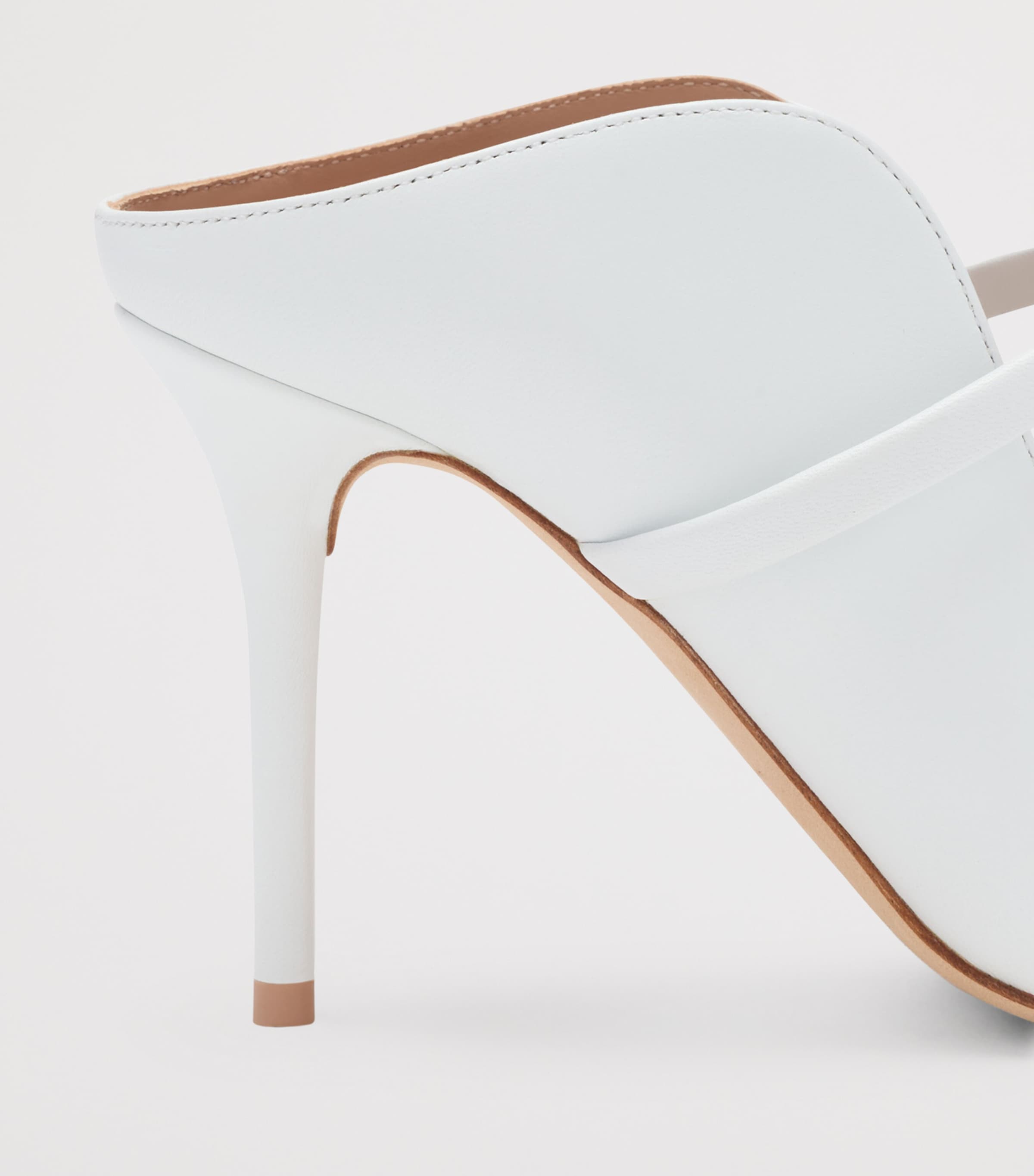 Malone Souliers Leather Maureen Mules 70 White Image 5