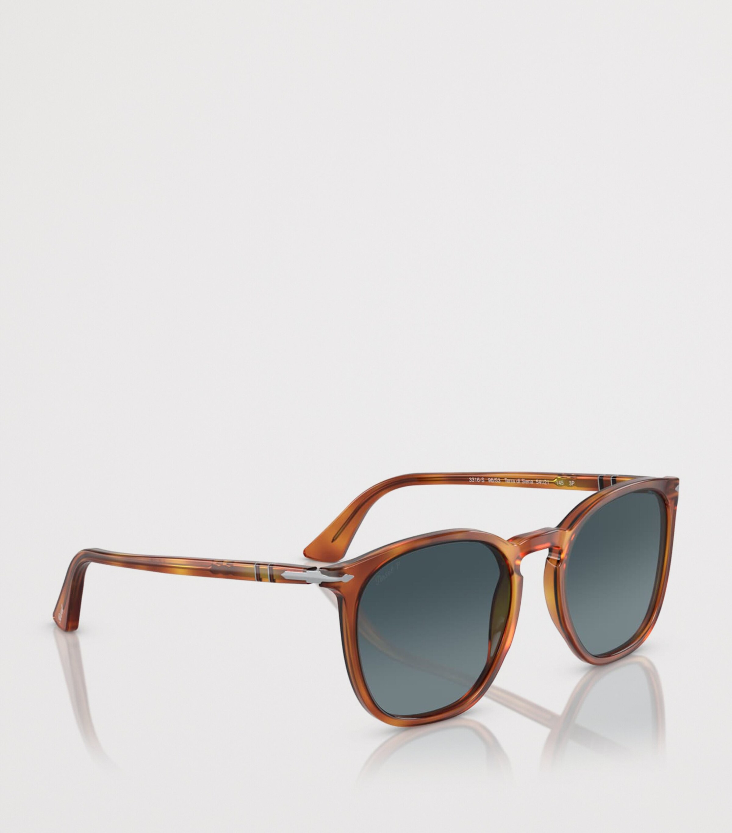 Persol Acetate Round Sunglasses Brown Image 6