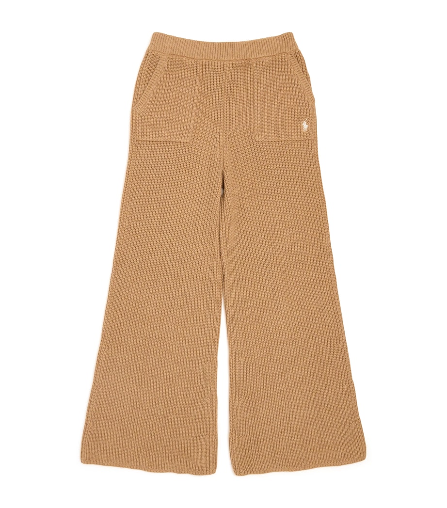 Cotton Wide-Leg Trousers (7-14 Years) CAMEL Image 1