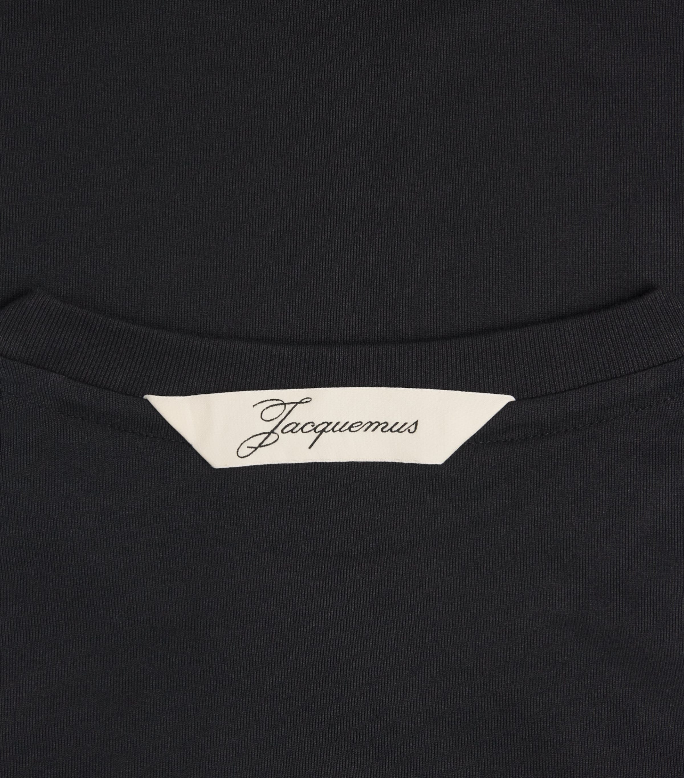 Jacquemus Mens Cotton Rond Carré T-Shirt Black Image 6