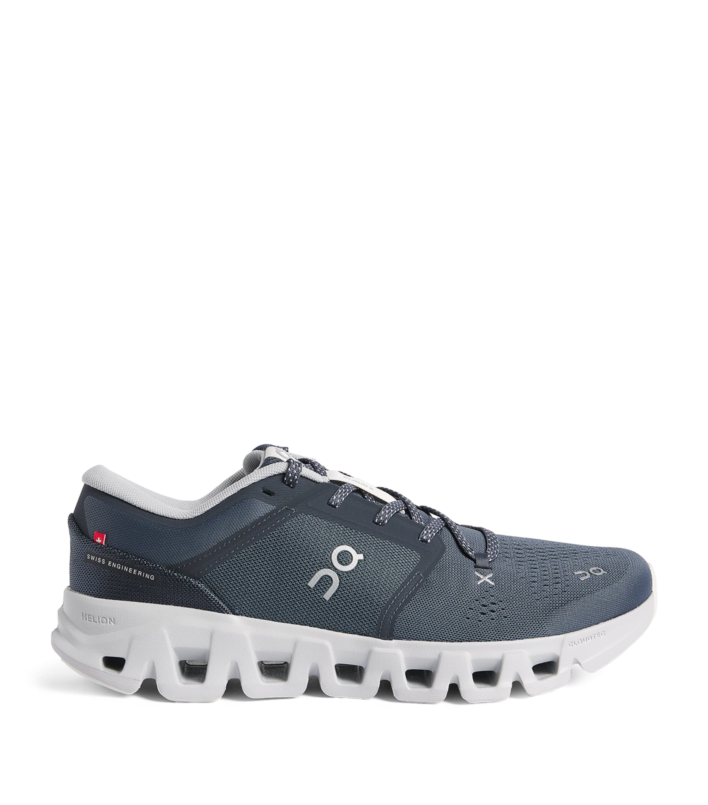 On Mens Cloud X 5 Trainers Navy | Glacier Image 1