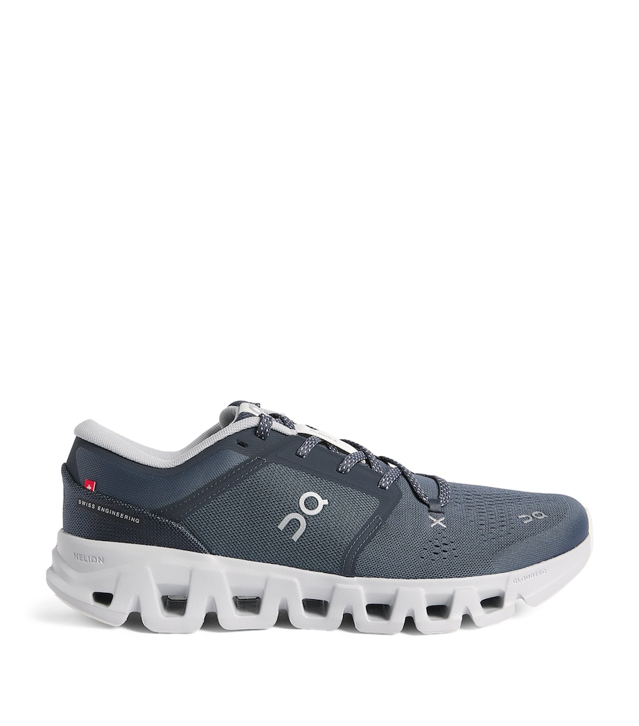 On Mens Cloud X 5 Trainers Navy | Glacier Image 1