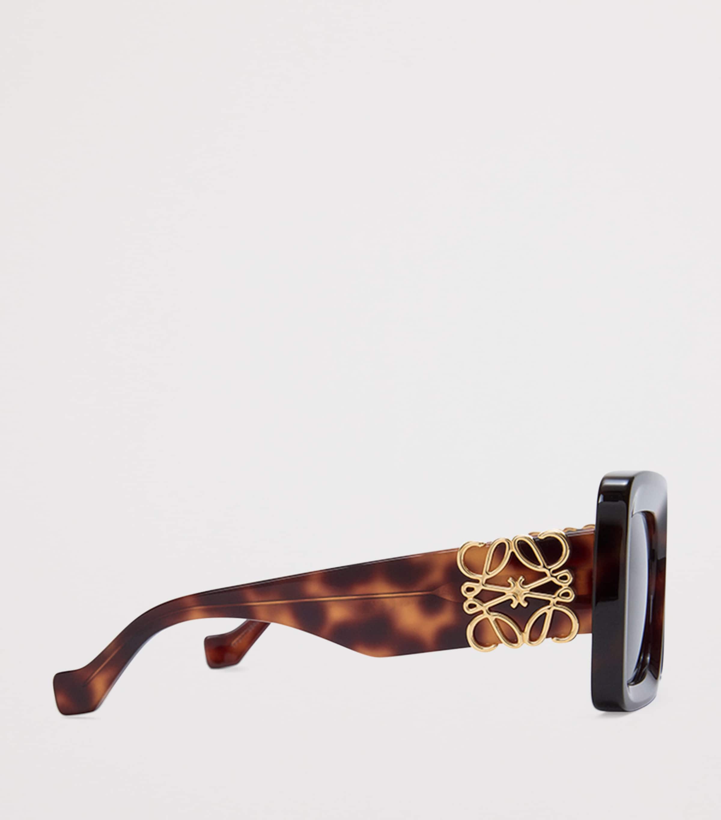 LOEWE Bevelled Square Sunglasses Havana Image 3