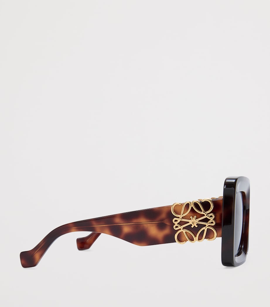 LOEWE Bevelled Square Sunglasses Havana Image 3