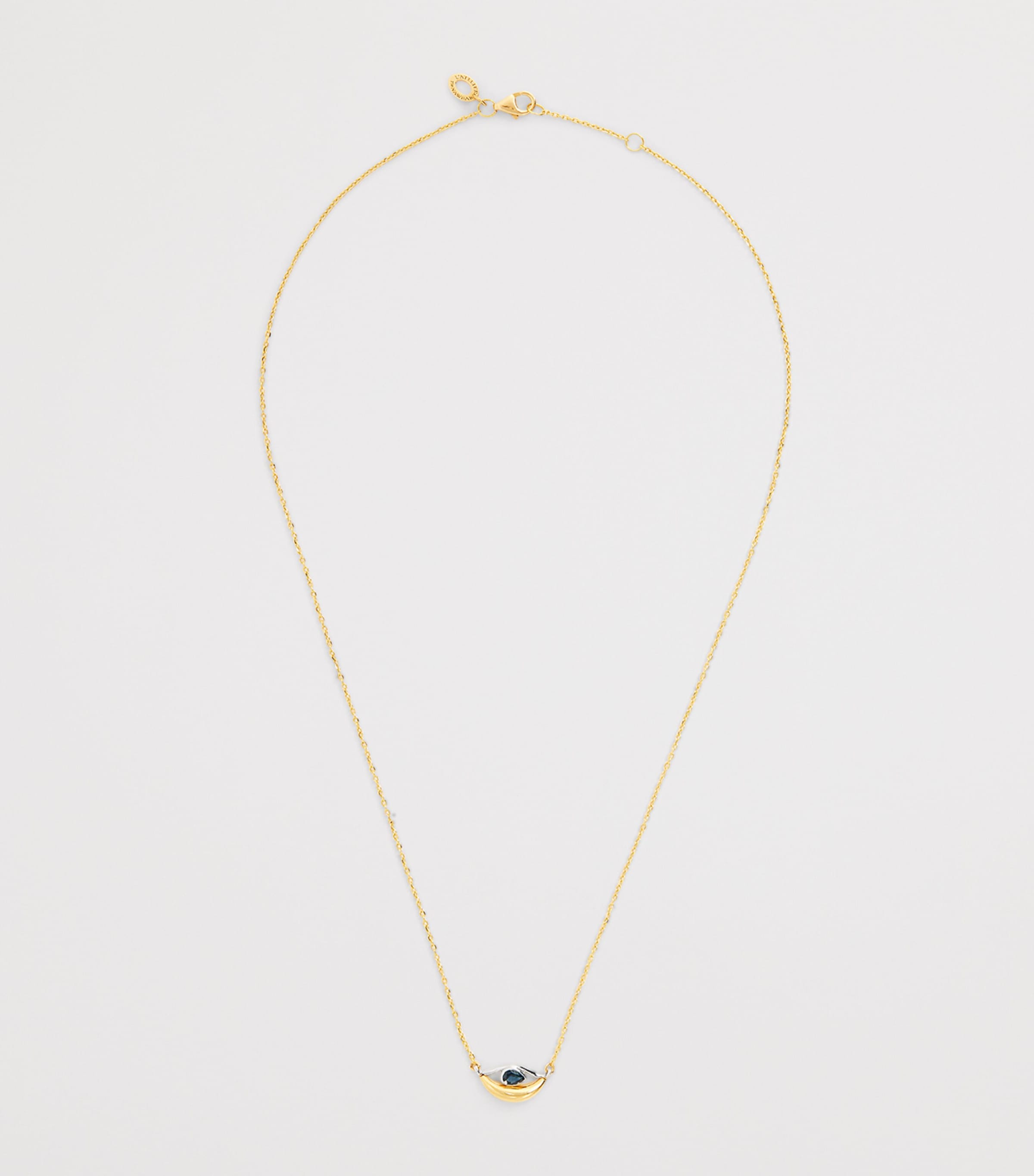 Yellow Gold and Sapphire Salvatore Necklace YELLOW GOLD Image 3