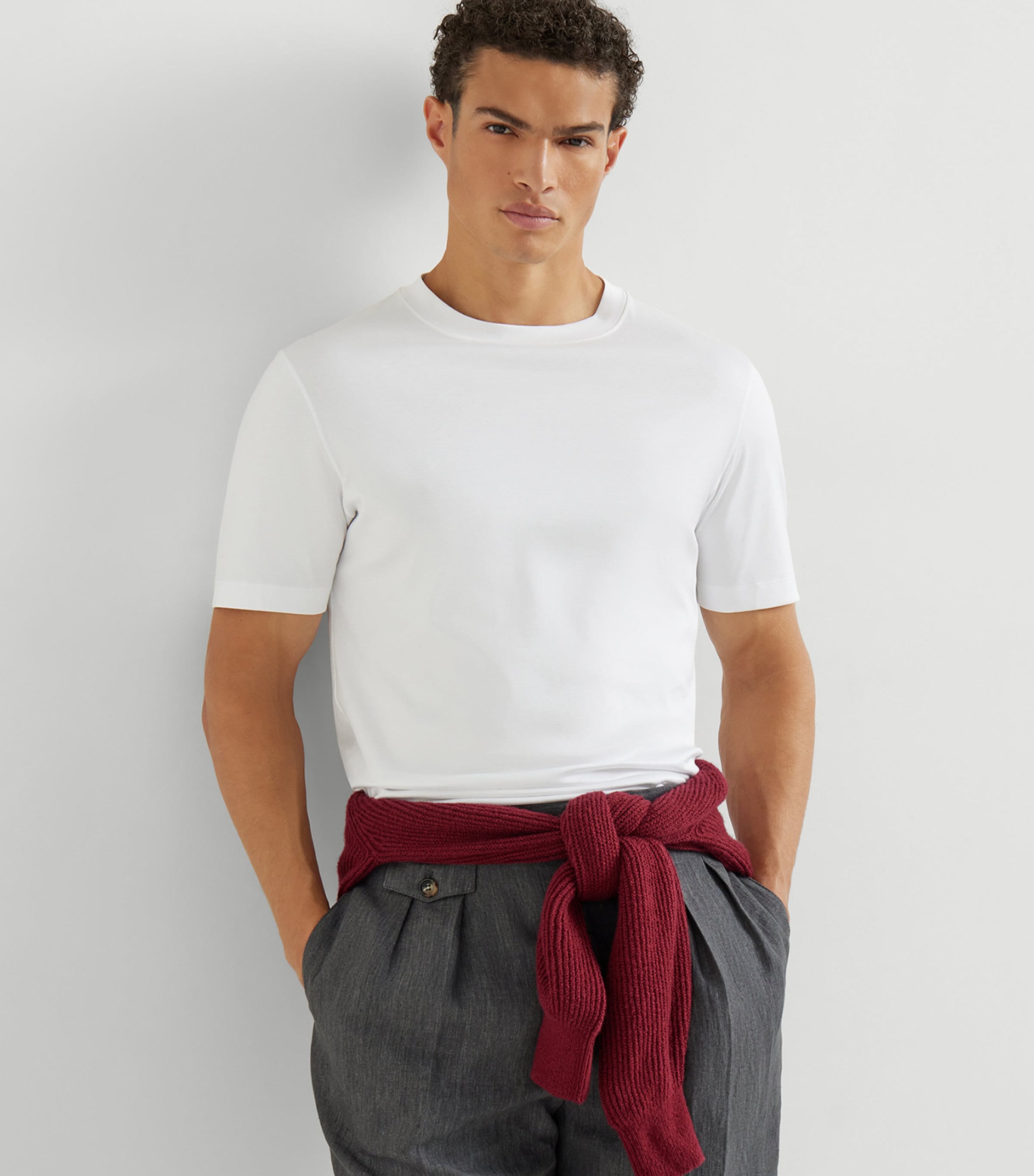 Brunello Cucinelli Mens Cotton T-Shirt Image 4