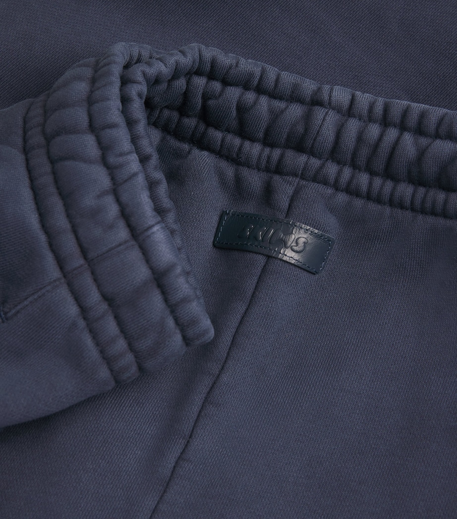 Cotton Fleece Cuffed Sweatpants NAVY Image 5