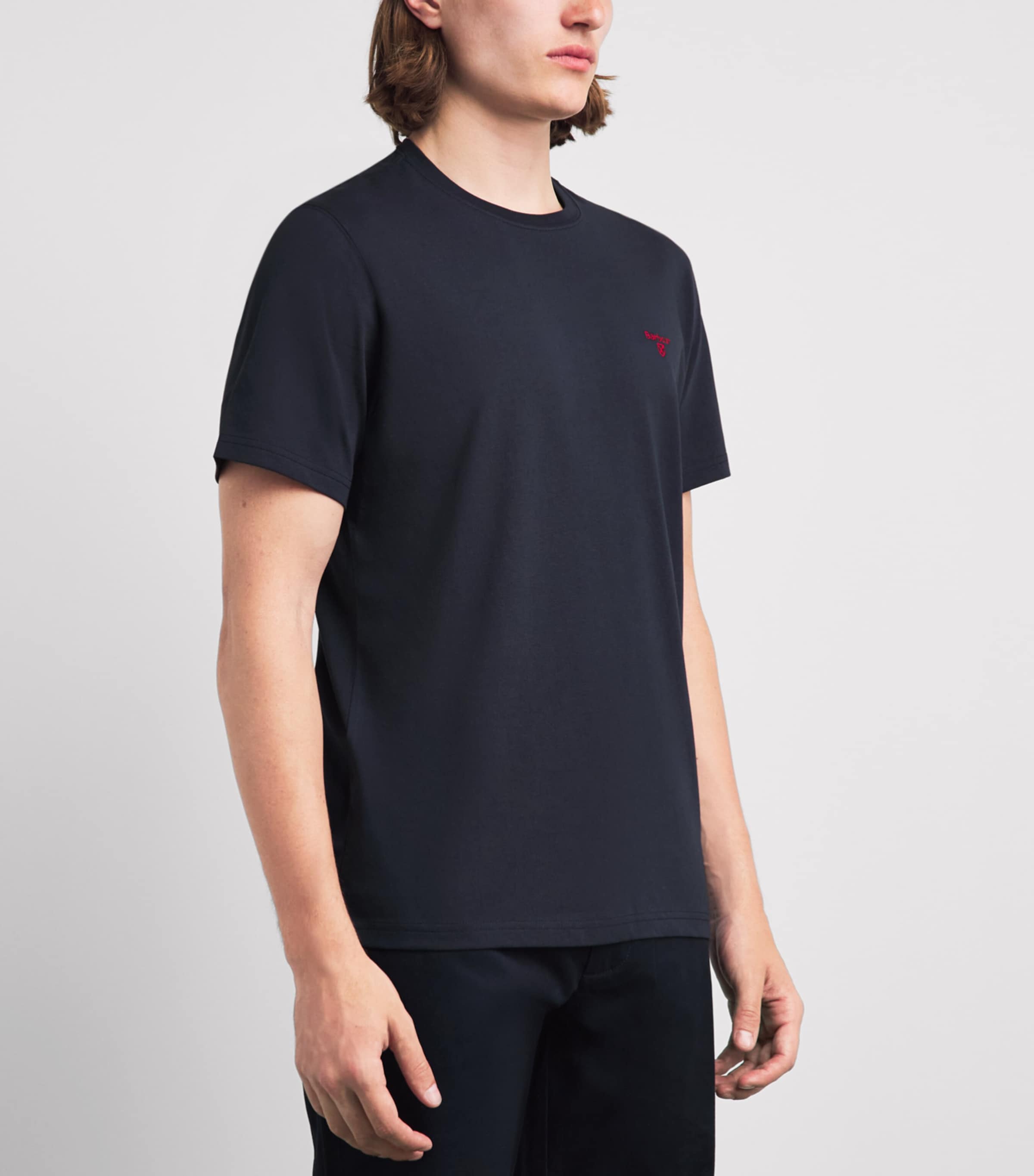 Barbour Mens Cotton Essential Sports T-Shirt Navy Image 4