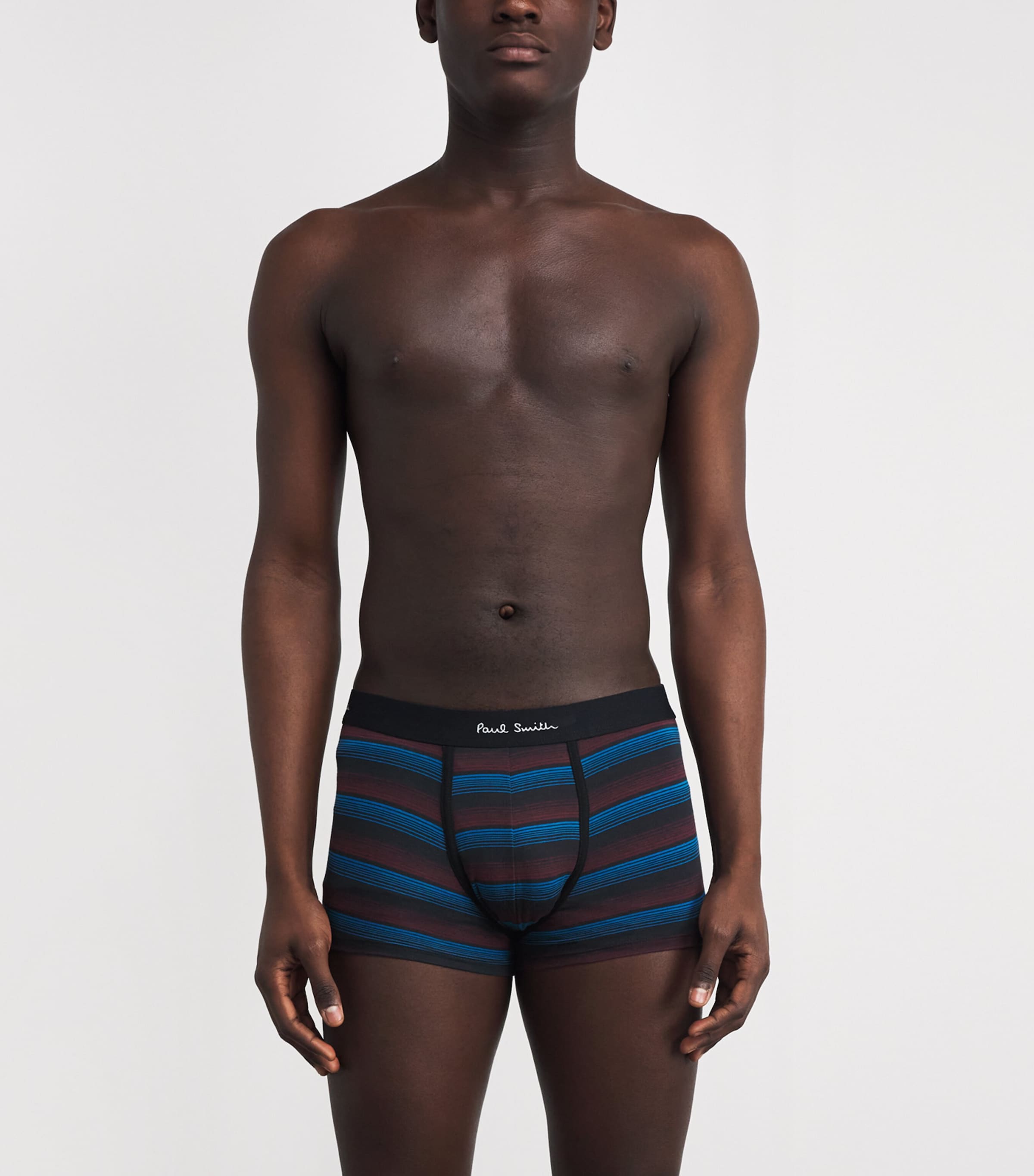 Stretch-Cotton Trunks (Pack of 3) 1A MUTICOLOUR Image 2