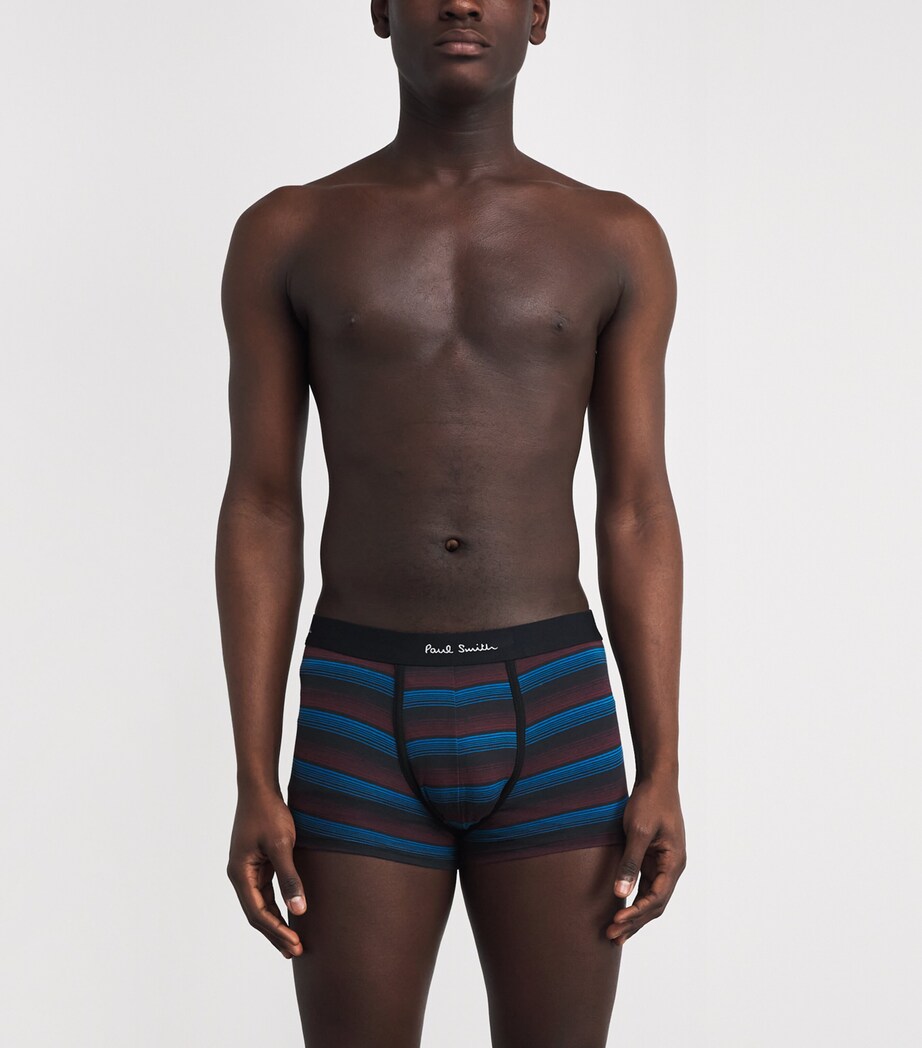 Stretch-Cotton Trunks (Pack of 3) 1A MUTICOLOUR Image 2