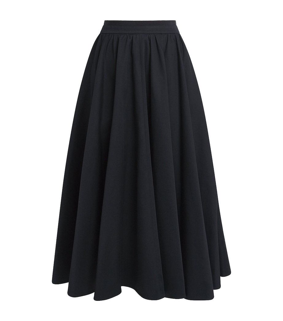 Patou Womens Volume Midi Skirt Night Blue Image 1