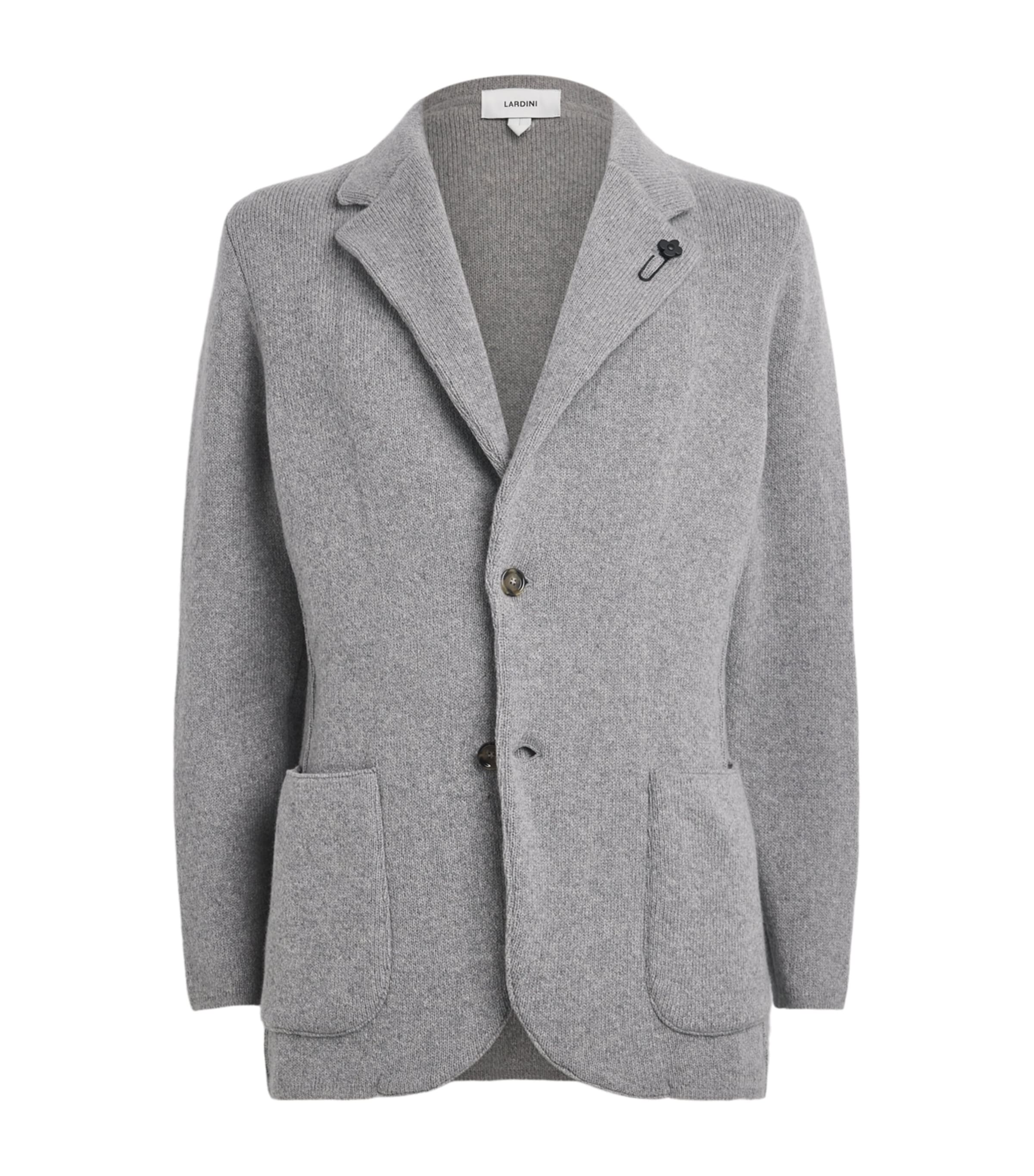 Lardini Mens Cashmere Blazer Grey Image 1