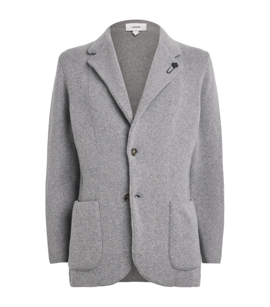 Lardini Mens Cashmere Blazer Grey Image 1