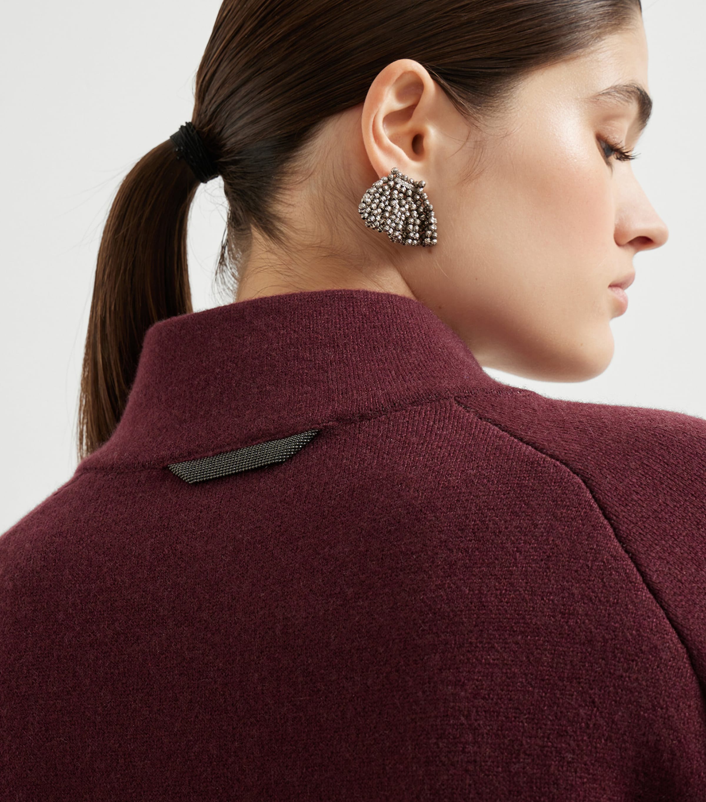 Cashmere-Blend Double Knit Jacket COQ44 Image 2