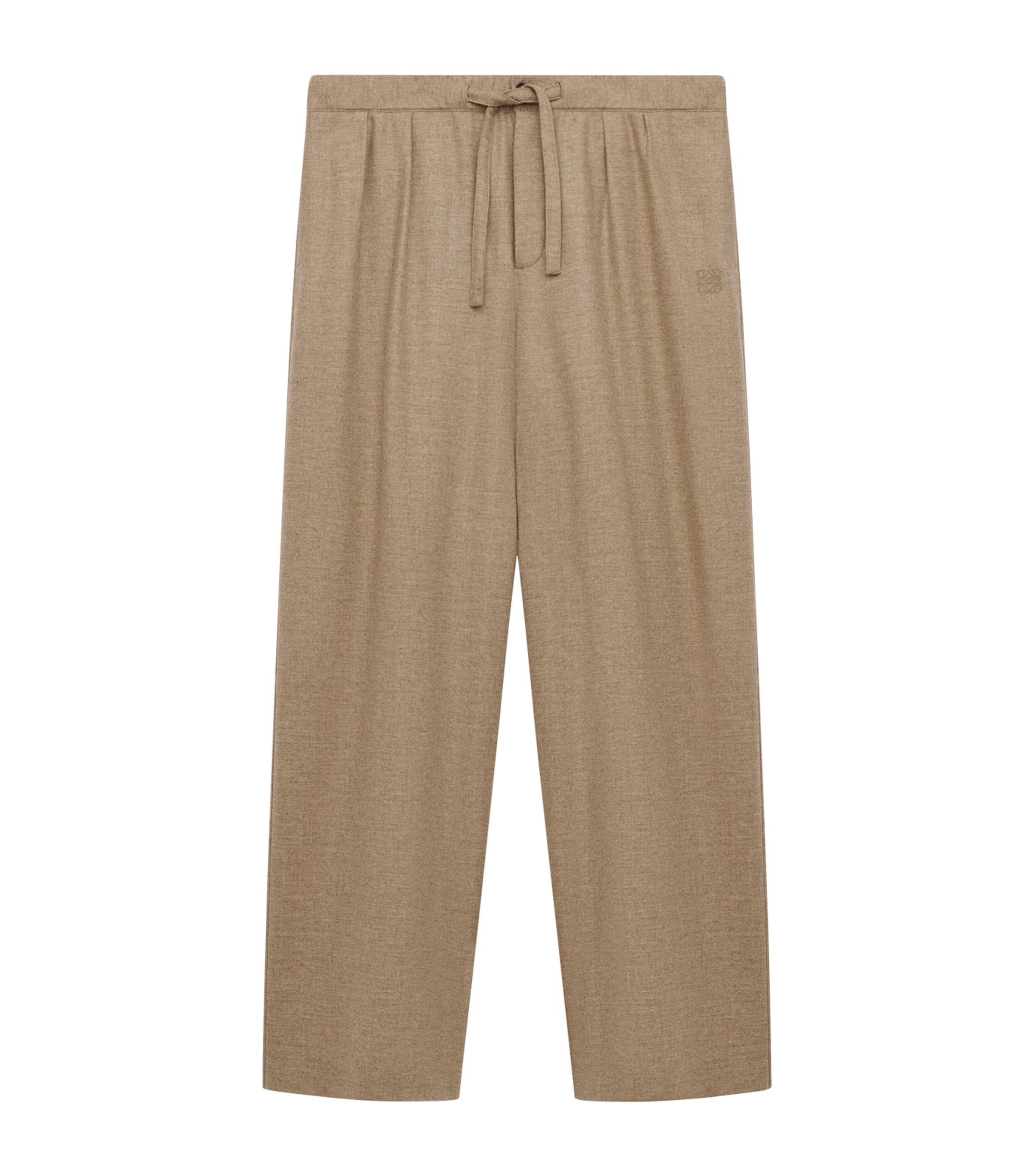 Wool-Cashmere-Blend Pleated Trousers BEIGE MELANGE Image 1