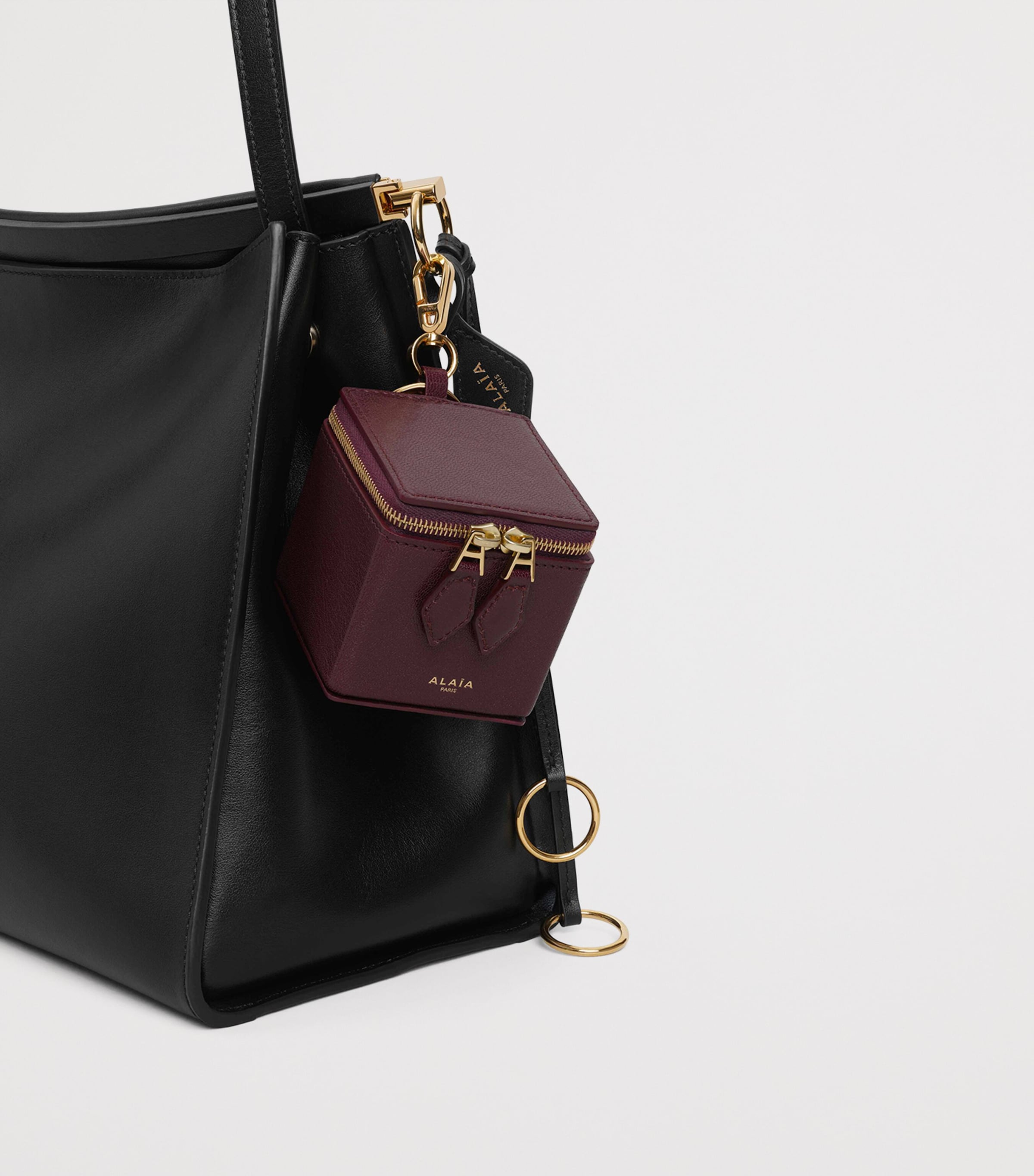 Goatskin Square Coin Purse ROUGE GRENAT Image 3