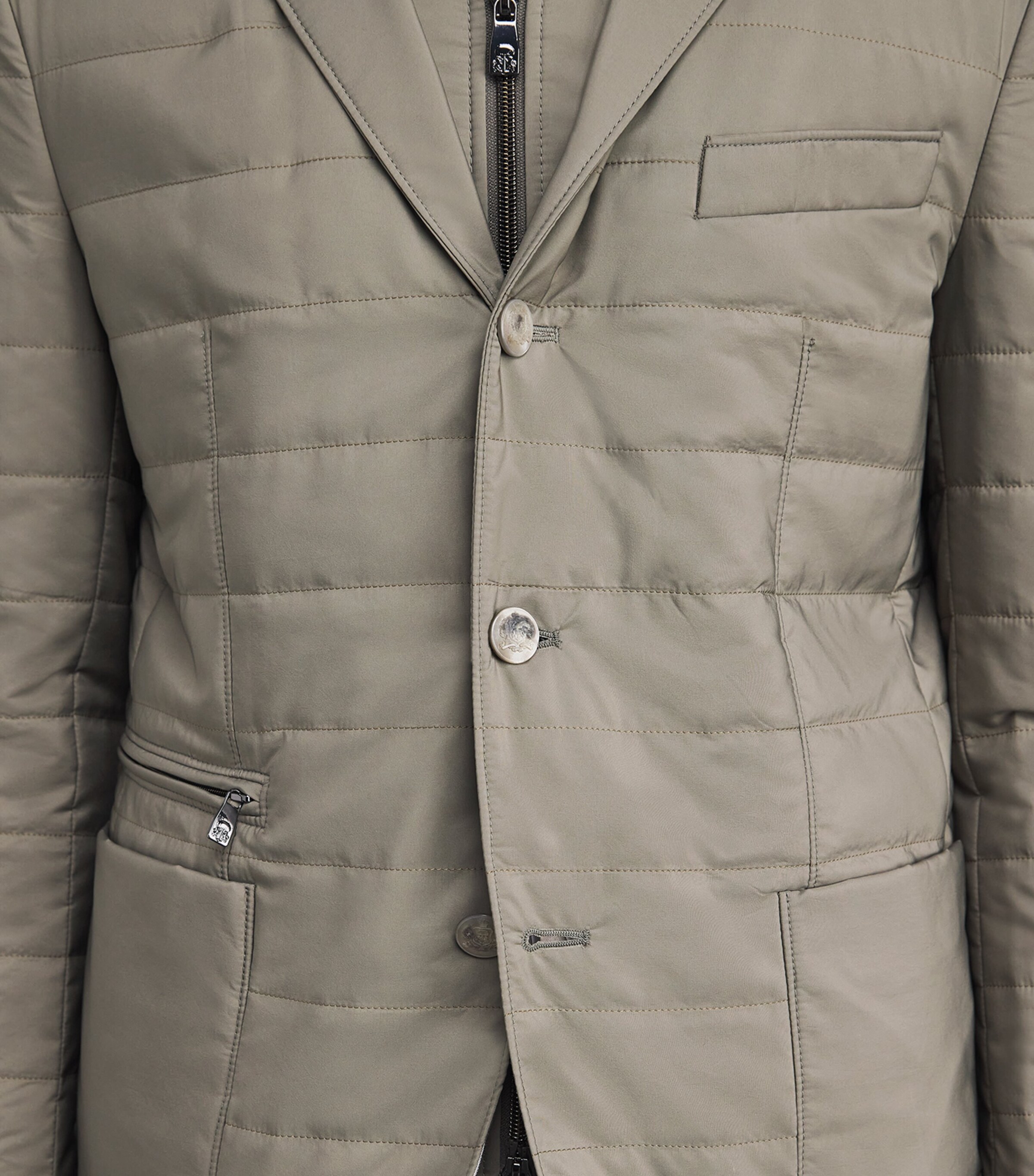 Technical Hybrid Blazer Jacket 050 GREEN COLOURED Image 6