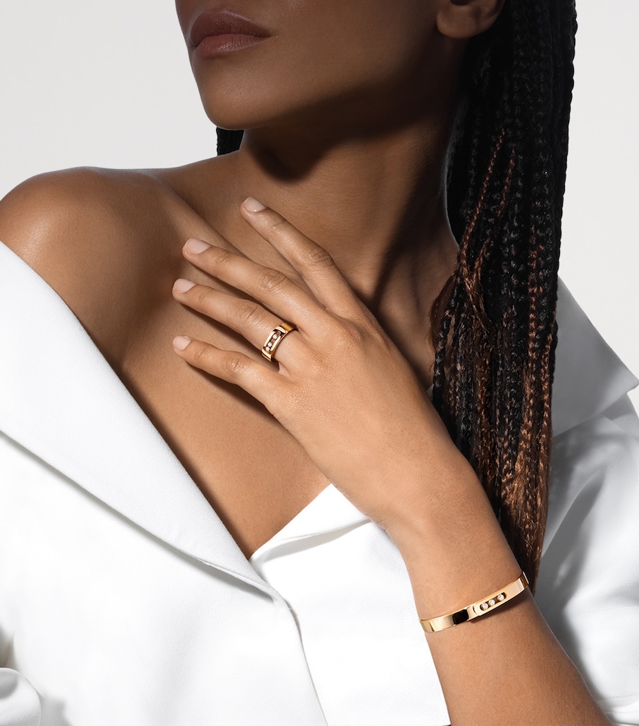 Messika Move Noa Yellow Gold and Diamond Bangle (0.15ct) Yellow Gold Image 2