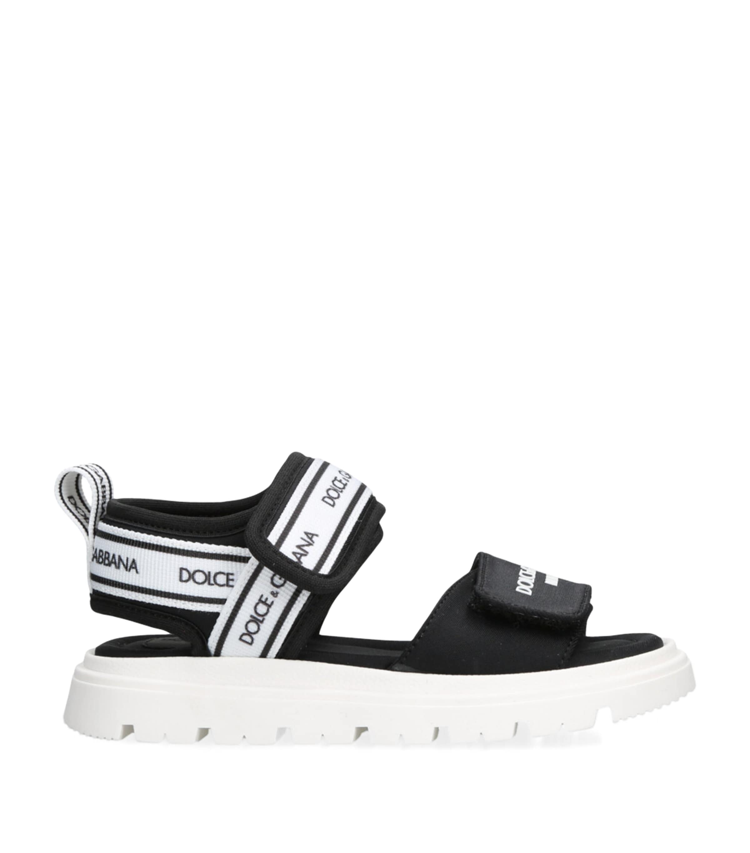 Shop Dolce & Gabbana Logo-strap Sandals